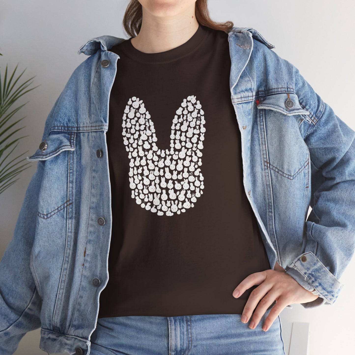 “Bun Within a Bun” Rabbit Head Shirt – Cuniculture Club Original - Cute Bunny Graphic Tee - Unisex Heavy Cotton T-Shirt