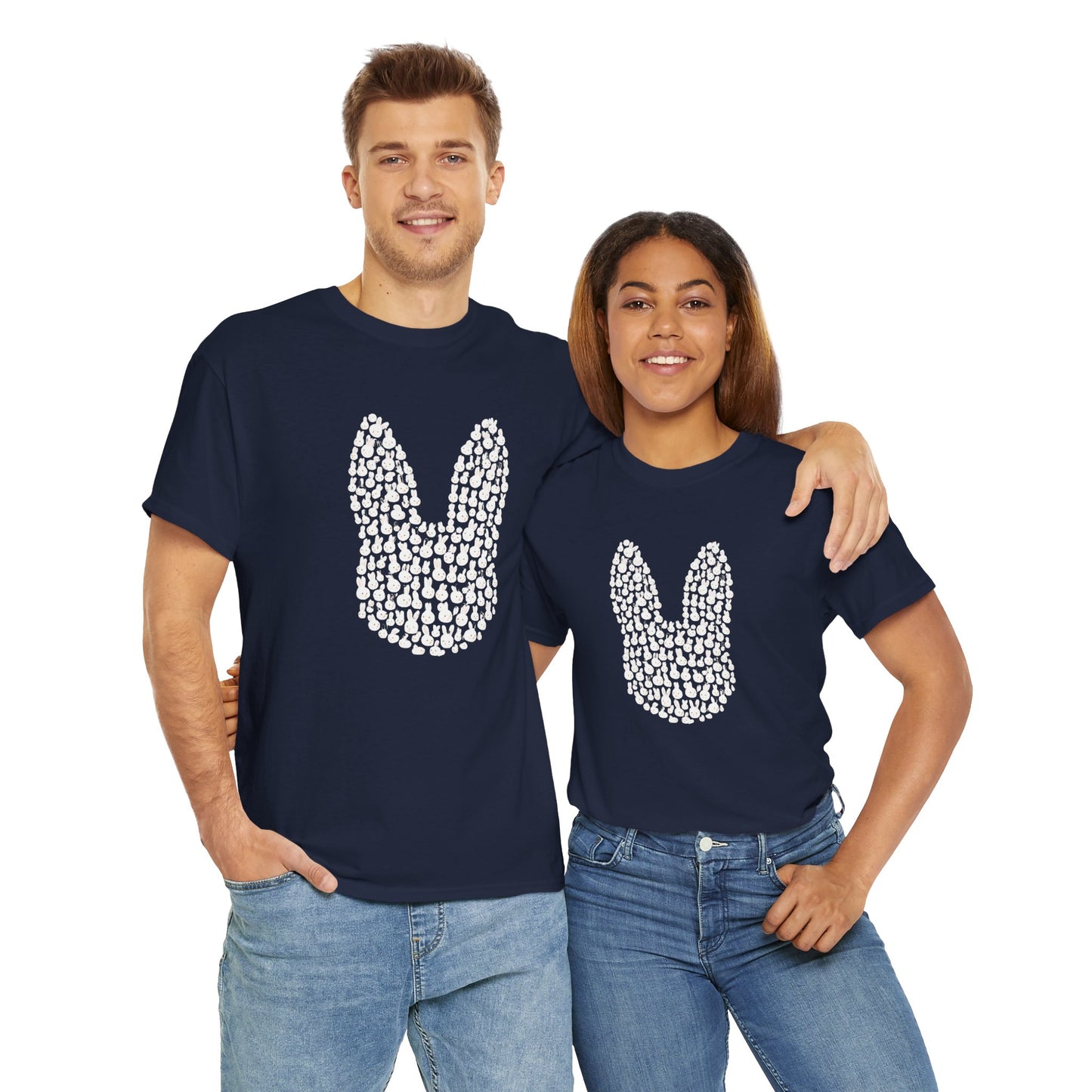 “Bun Within a Bun” Rabbit Head Shirt – Cuniculture Club Original - Cute Bunny Graphic Tee - Unisex Heavy Cotton T-Shirt