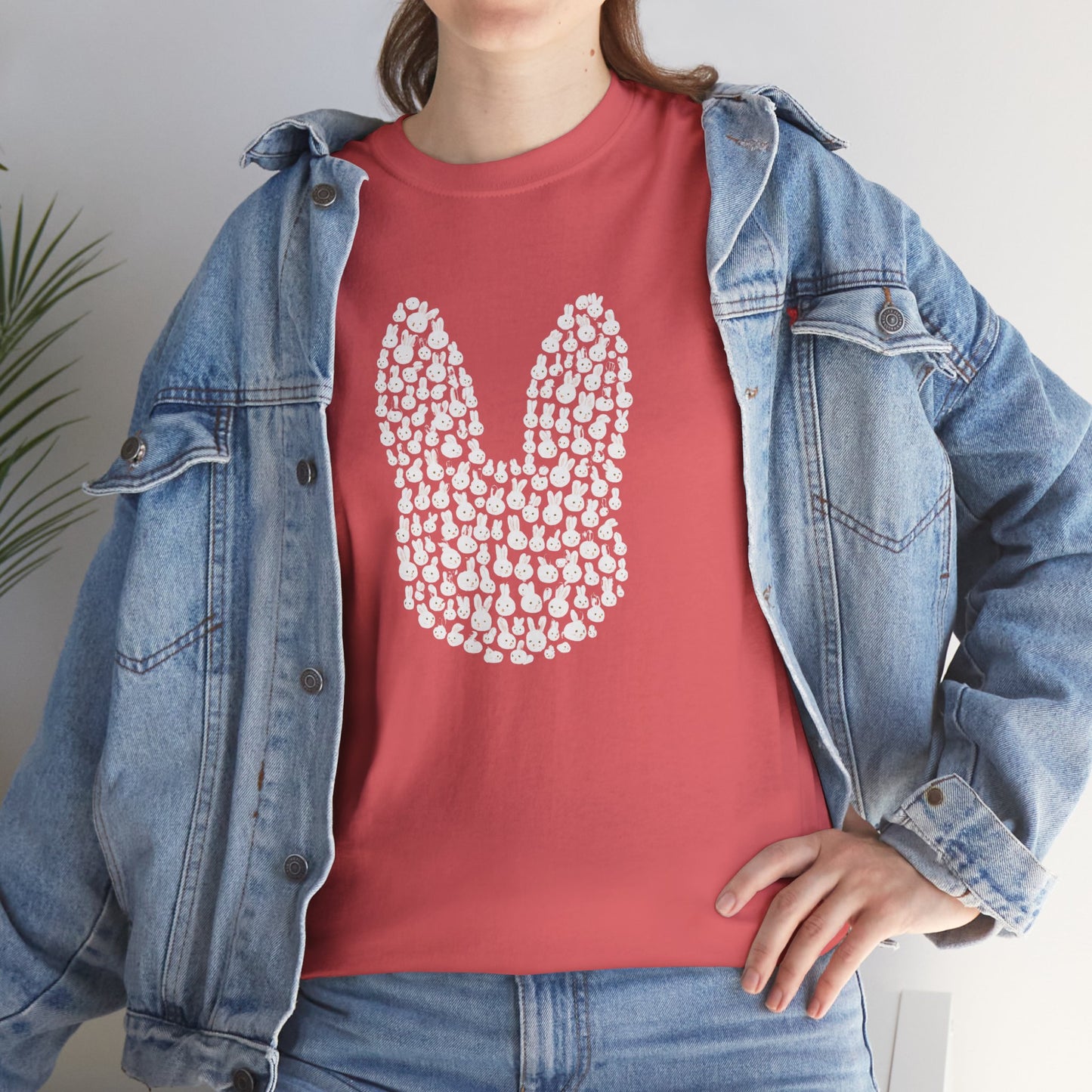 “Bun Within a Bun” Rabbit Head Shirt – Cuniculture Club Original - Cute Bunny Graphic Tee - Unisex Heavy Cotton T-Shirt