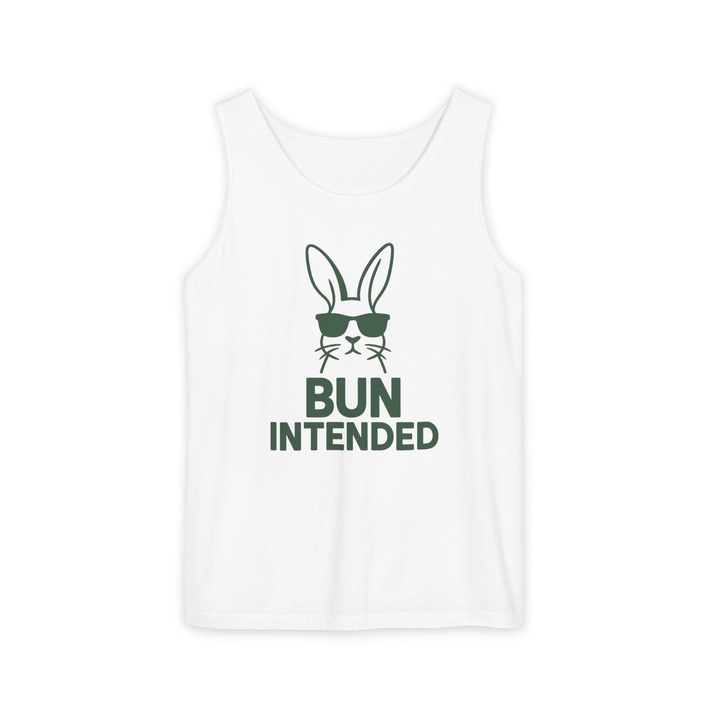 “Bun Intended” Funny Rabbit Tank Top – Unisex Summer Bunny Shirt