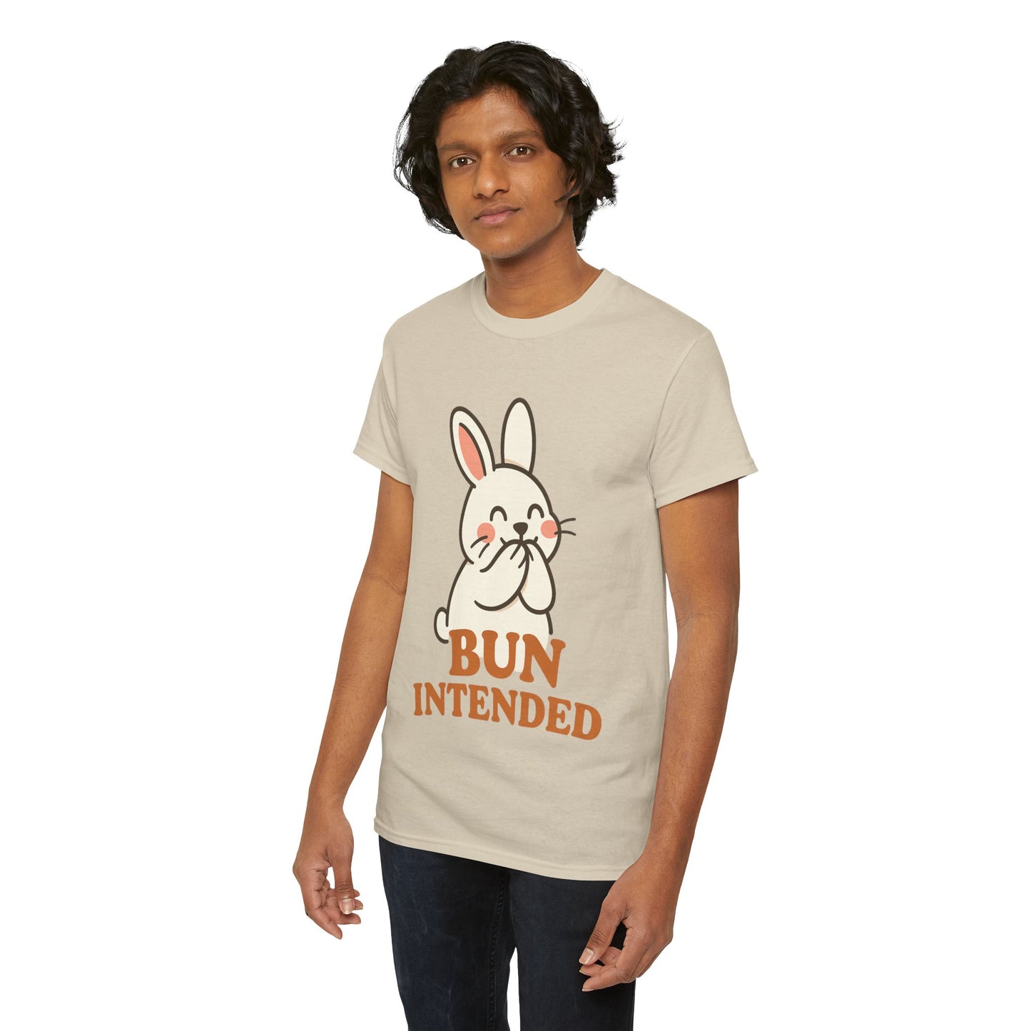 Cute Bunny Graphic Tee - Unisex Heavy Cotton Tee, Animal Lover Shirt, Easter Gift, Funny T-Shirt, Spring Fashion