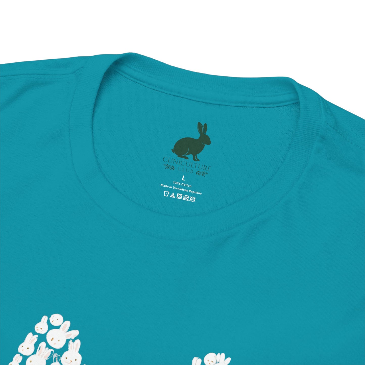 “Bun Within a Bun” Rabbit Head Shirt – Cuniculture Club Original - Cute Bunny Graphic Tee - Unisex Heavy Cotton T-Shirt