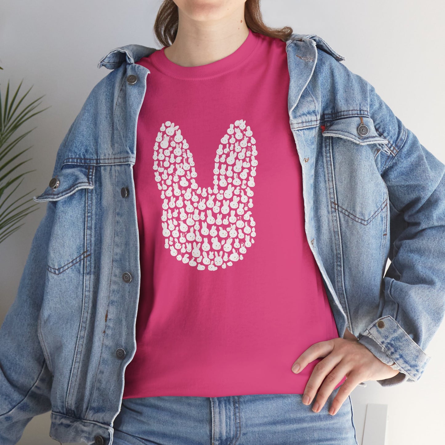 “Bun Within a Bun” Rabbit Head Shirt – Cuniculture Club Original - Cute Bunny Graphic Tee - Unisex Heavy Cotton T-Shirt