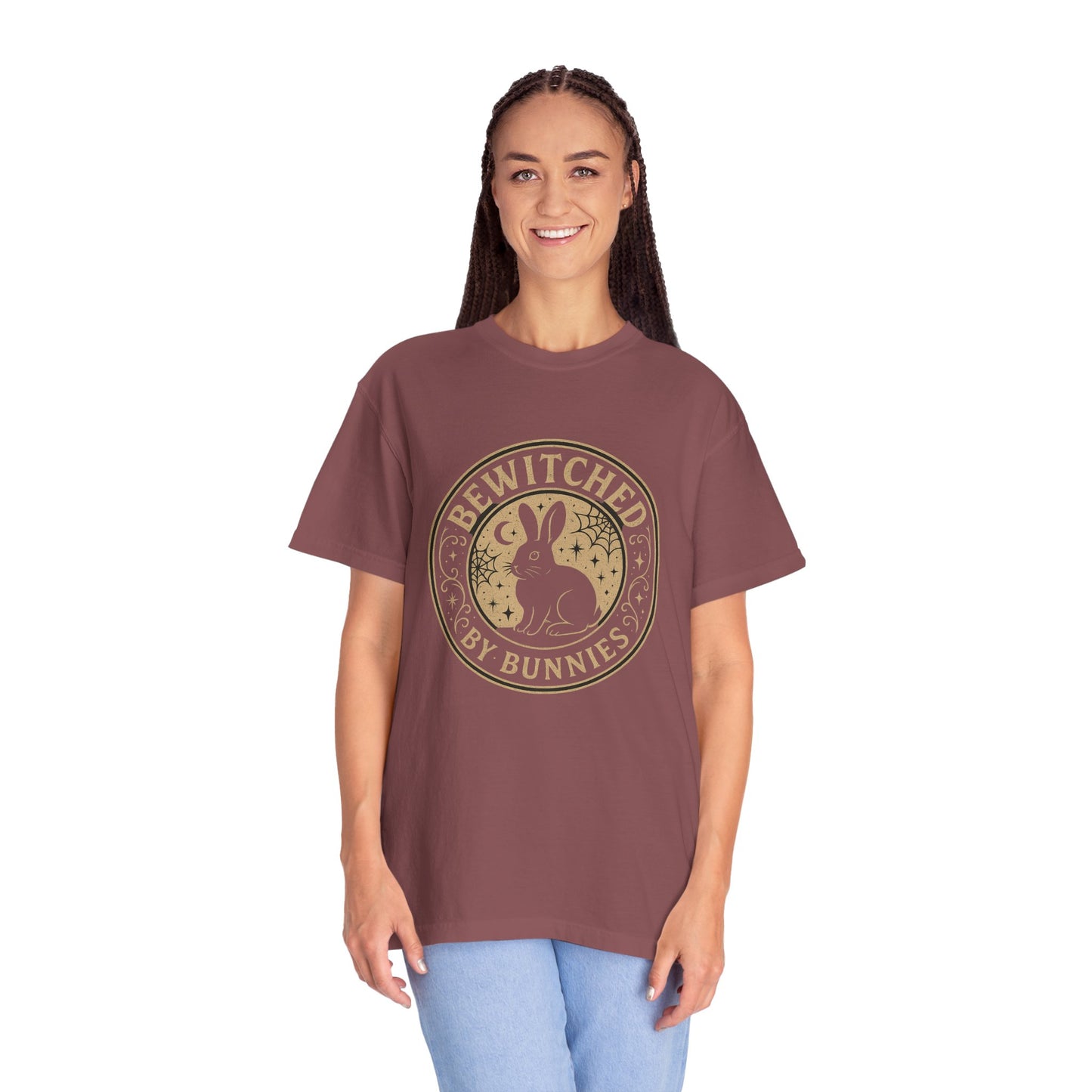 Bewitched by Bunnies Unisex T-shirt | Rabbit Enthusiast Tee - Halloween & Fall Collection