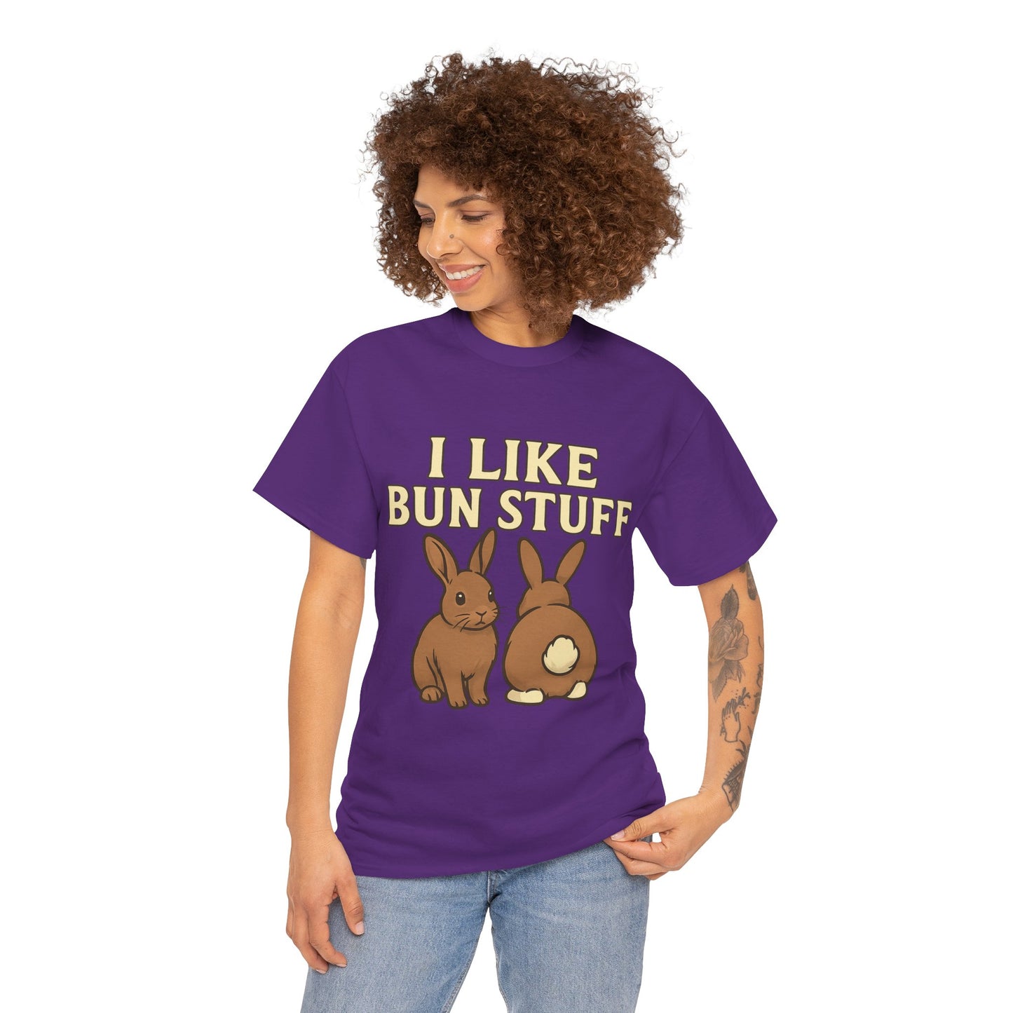 I Like Bun Stuff Tee - Rabbit T-Shirt - Gift for Bunny Lovers - Funny Animal Apparel - Bun Pun