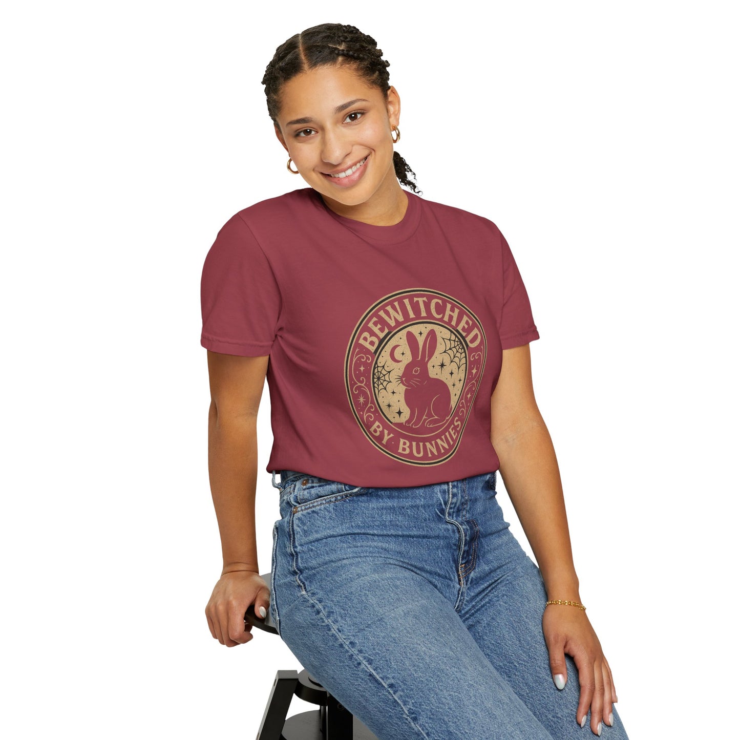 Bewitched by Bunnies Unisex T-shirt | Rabbit Enthusiast Tee - Halloween & Fall Collection
