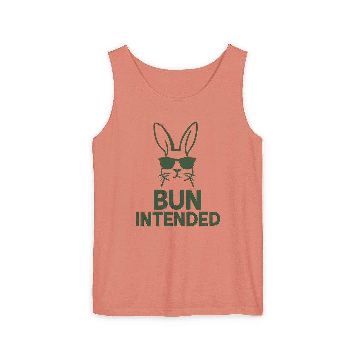 “Bun Intended” Funny Rabbit Tank Top – Unisex Summer Bunny Shirt