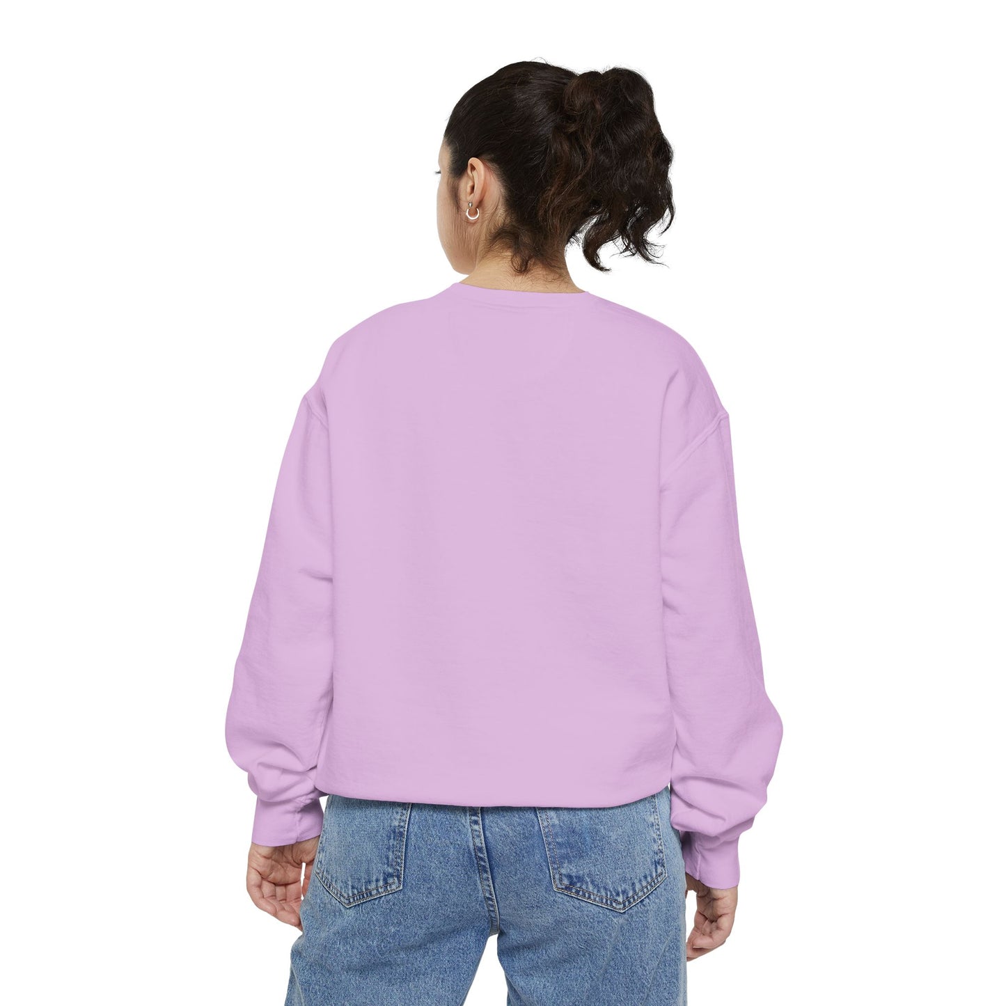 Vintage "Bun Mom" Bunny Ear Sweatshirt – Cursive Script - Cozy Gift for Rabbit Mom - Casual Comfort Wear - Trendy Apparel