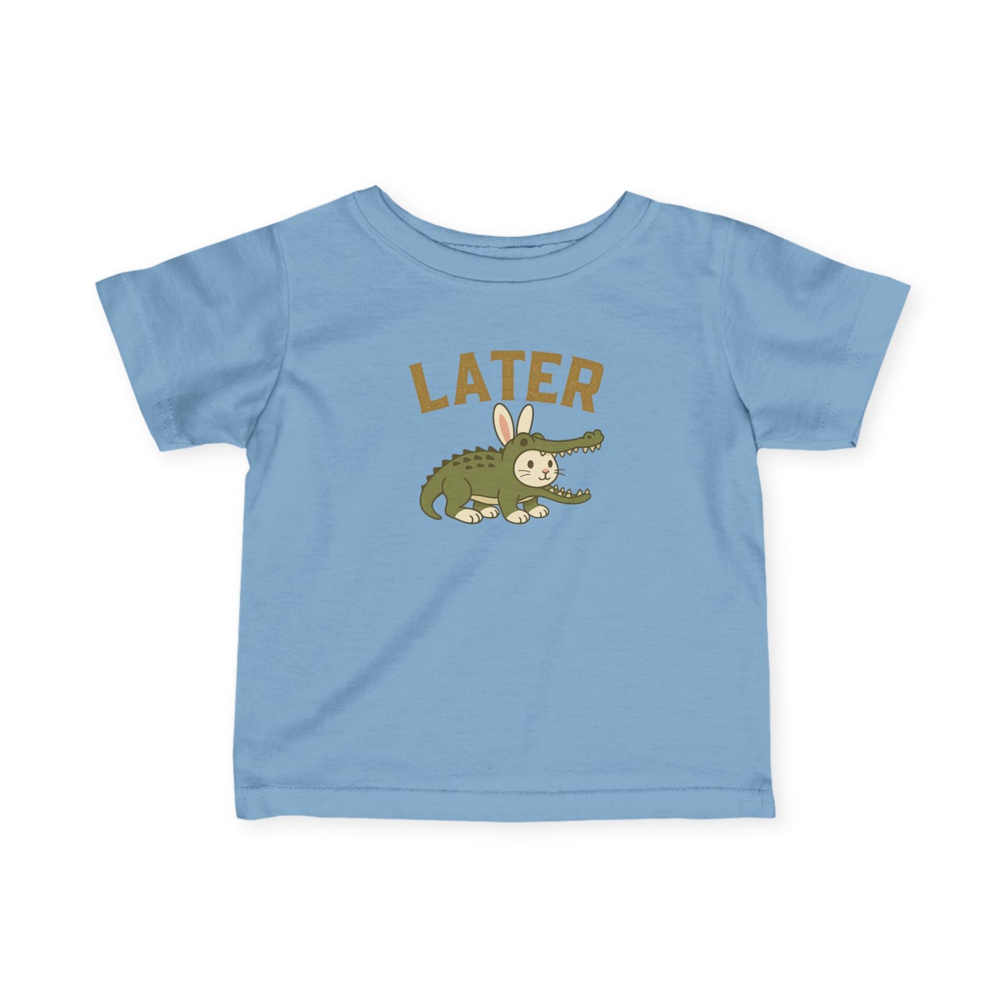 Later Gator Bunny Baby Bunthusiast Tee – Infant & Toddler Fine Jersey Rabbit T-Shirt - 6M–24M