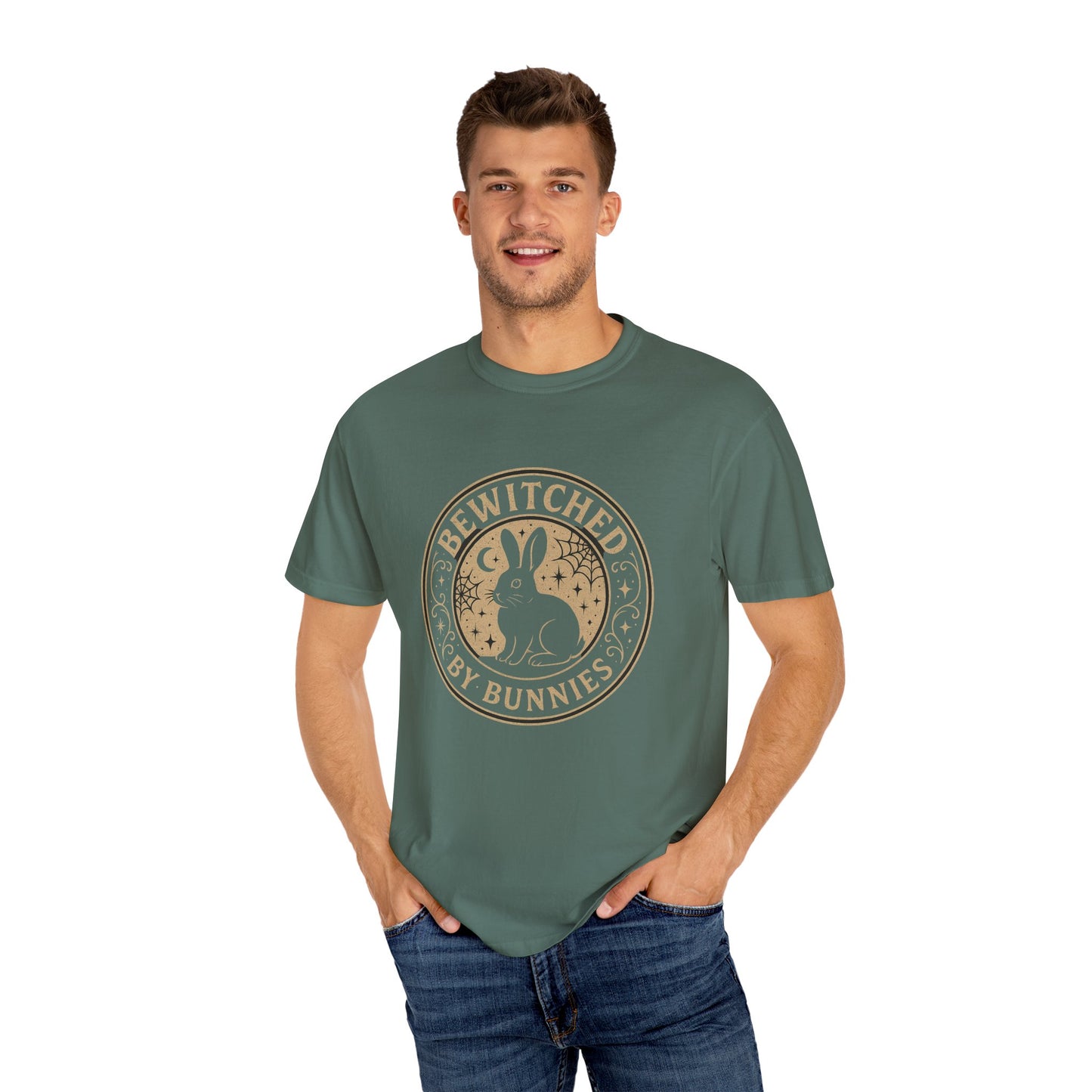 Bewitched by Bunnies Unisex T-shirt | Rabbit Enthusiast Tee - Halloween & Fall Collection