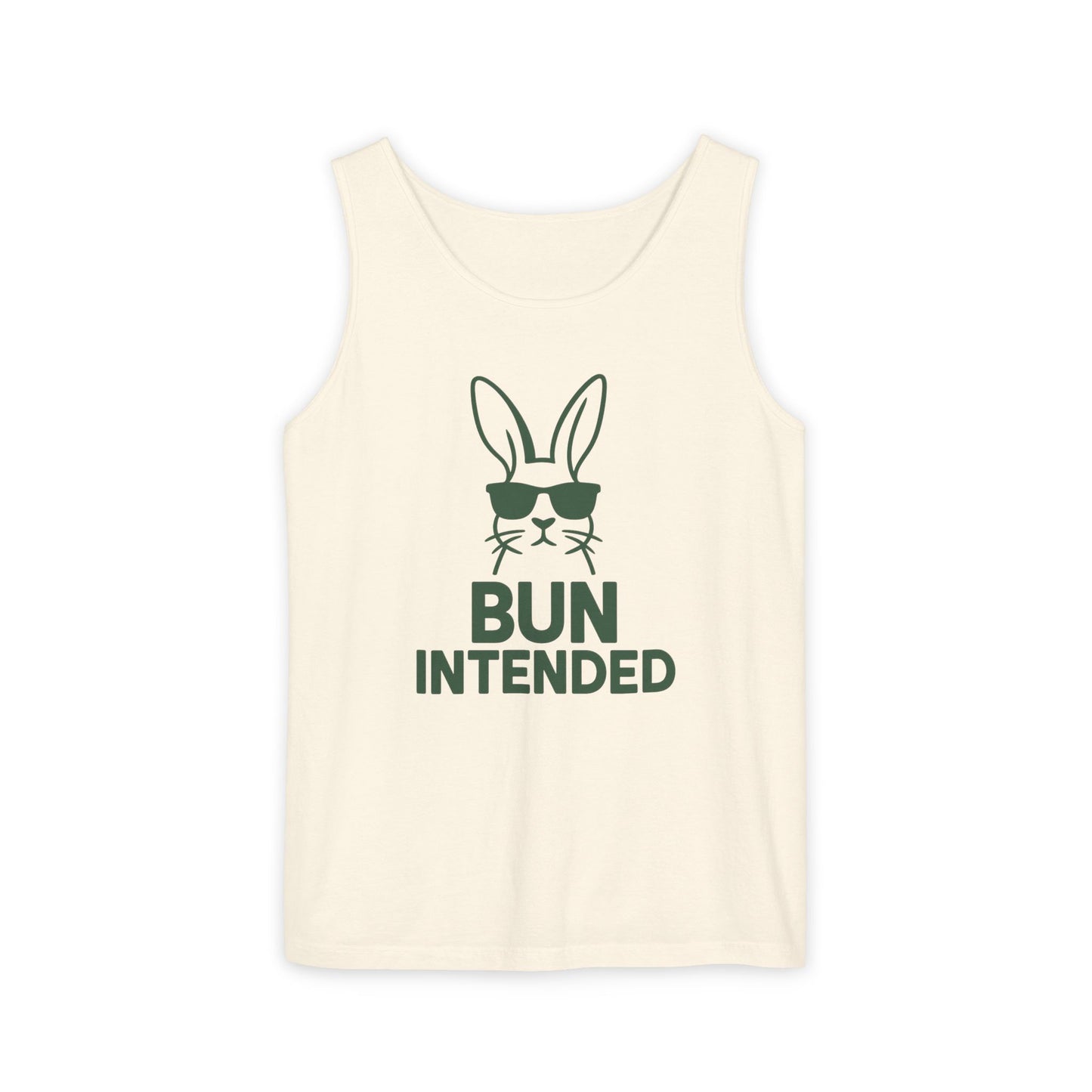 “Bun Intended” Funny Rabbit Tank Top – Unisex Summer Bunny Shirt