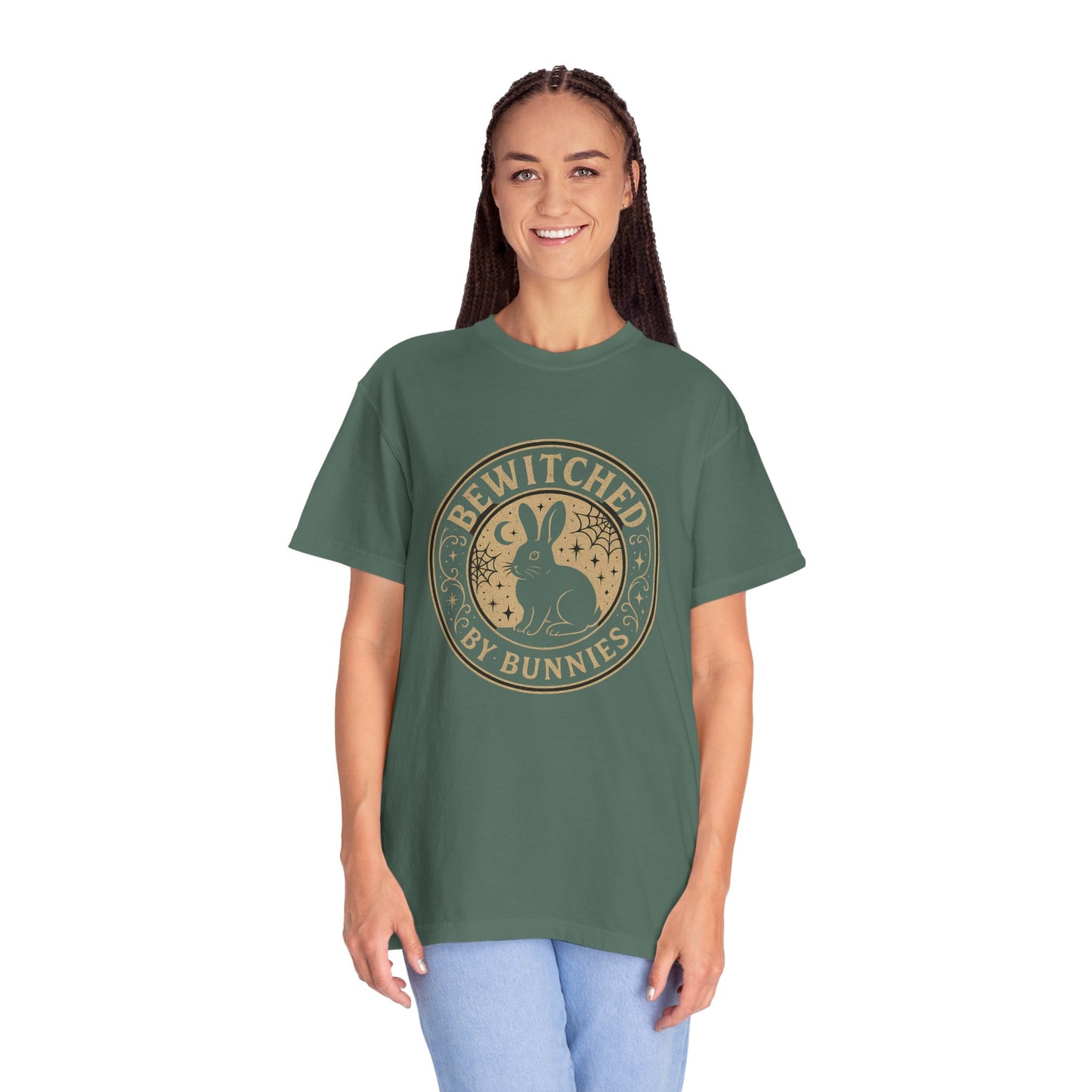 Bewitched by Bunnies Unisex T-shirt | Rabbit Enthusiast Tee - Halloween & Fall Collection