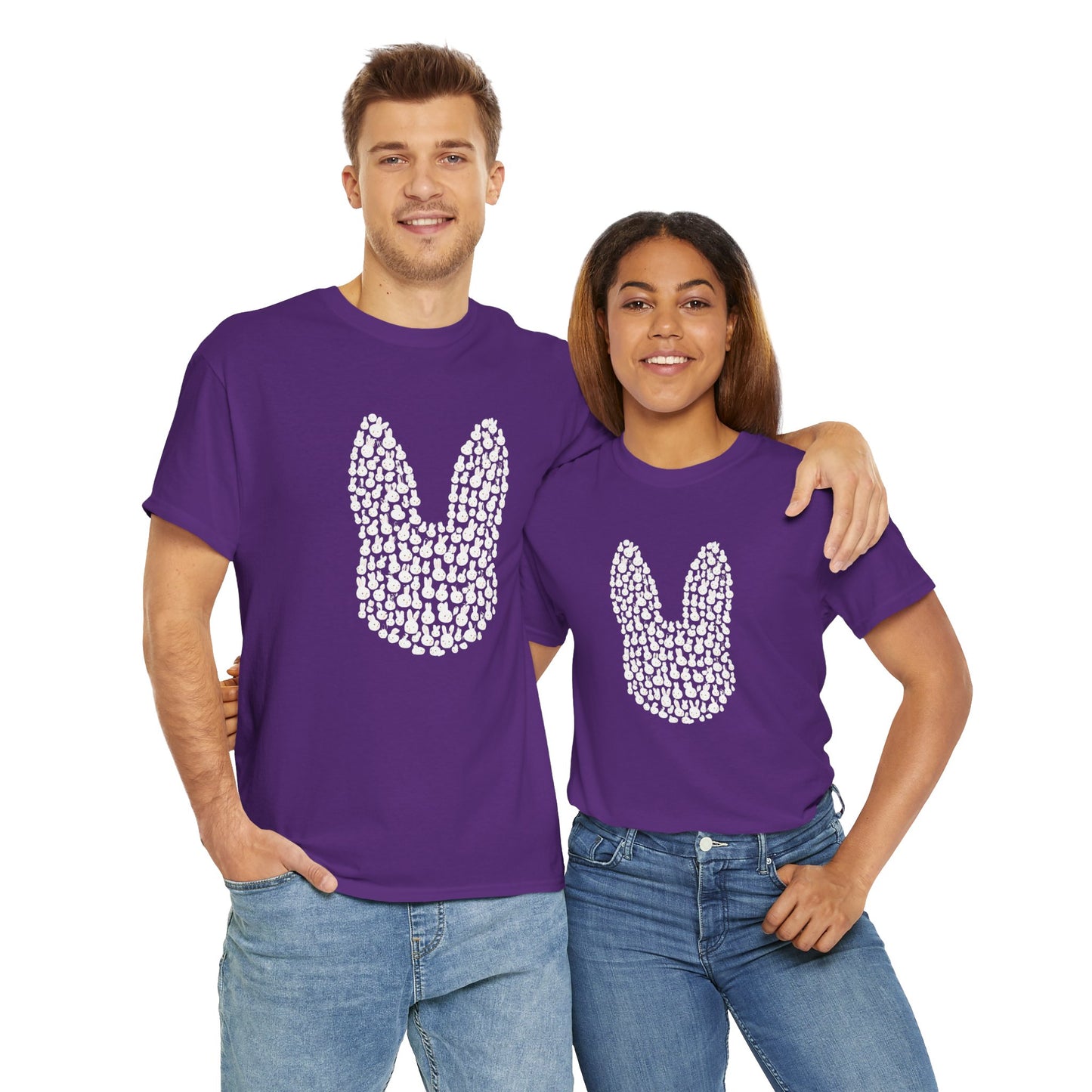 “Bun Within a Bun” Rabbit Head Shirt – Cuniculture Club Original - Cute Bunny Graphic Tee - Unisex Heavy Cotton T-Shirt