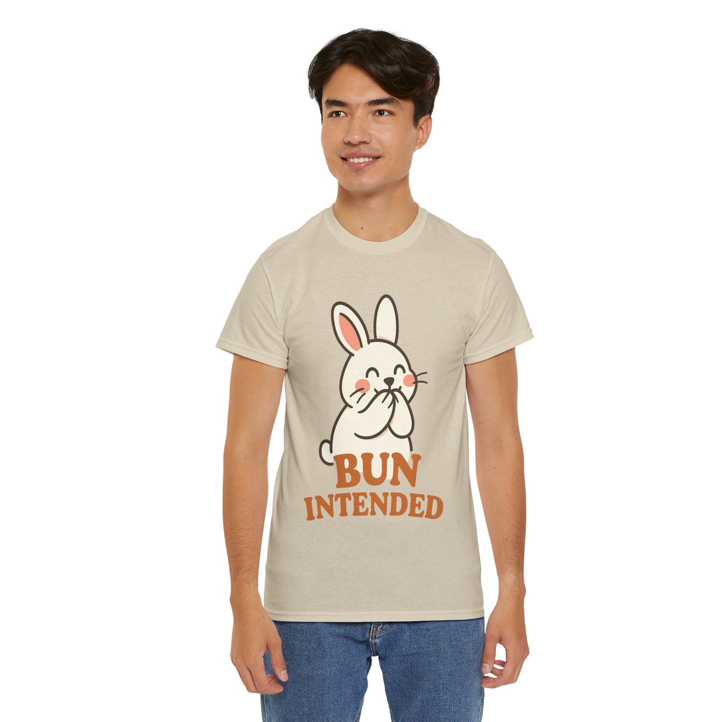 Cute Bunny Graphic Tee - Unisex Heavy Cotton Tee, Animal Lover Shirt, Easter Gift, Funny T-Shirt, Spring Fashion