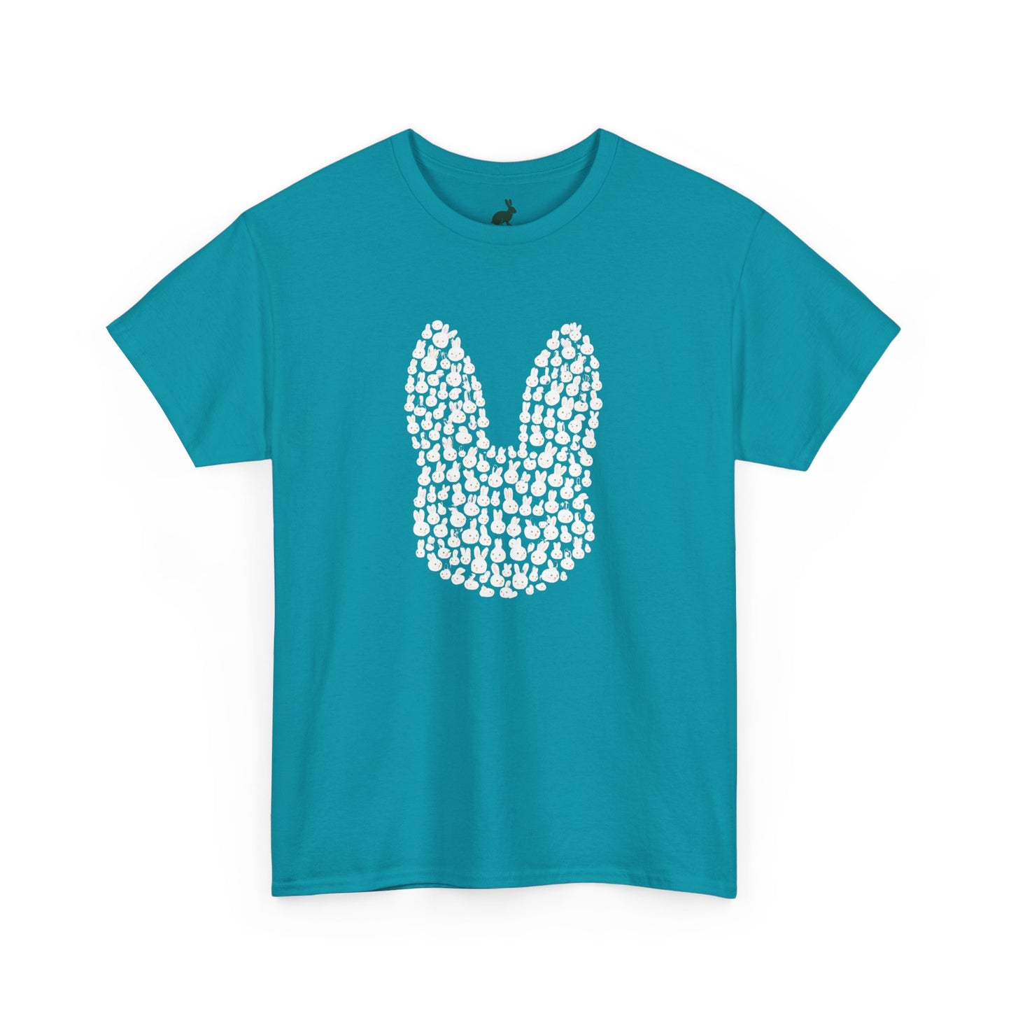 “Bun Within a Bun” Rabbit Head Shirt – Cuniculture Club Original - Cute Bunny Graphic Tee - Unisex Heavy Cotton T-Shirt