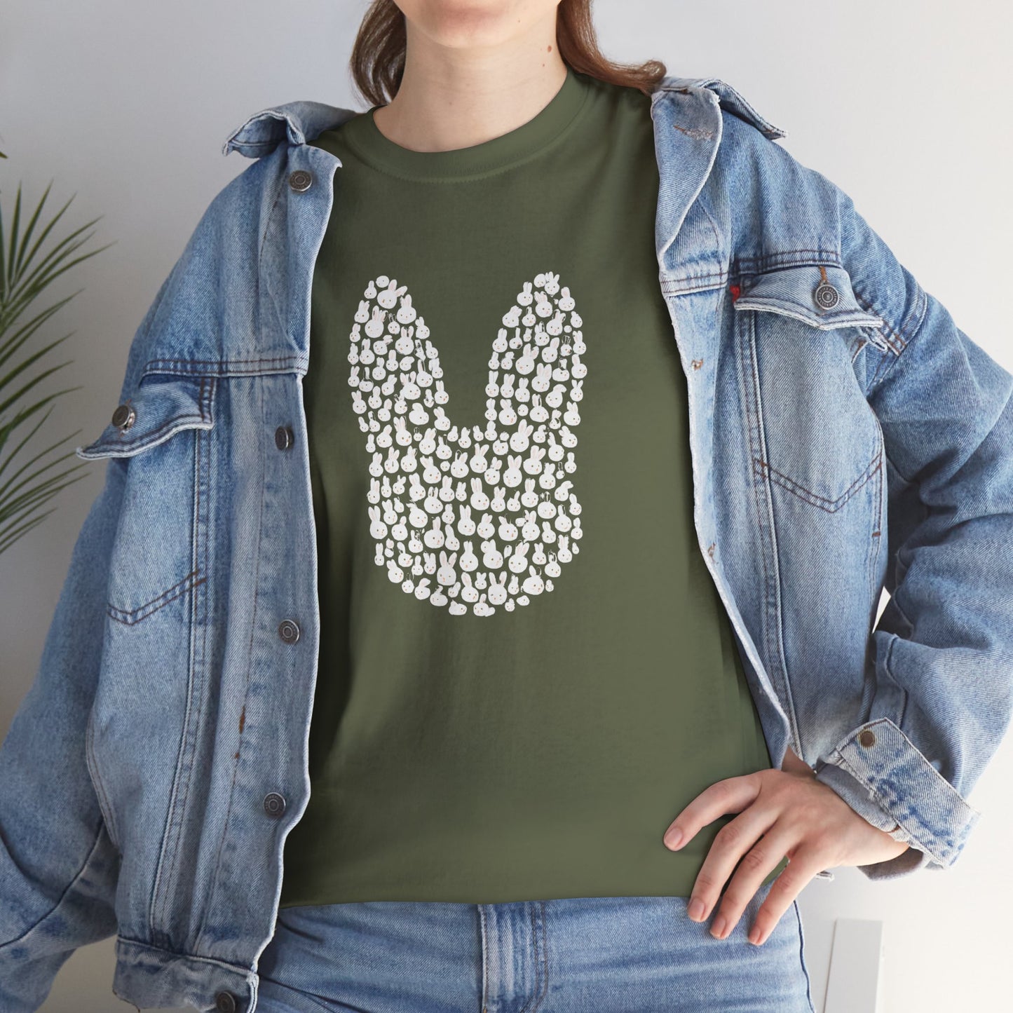 “Bun Within a Bun” Rabbit Head Shirt – Cuniculture Club Original - Cute Bunny Graphic Tee - Unisex Heavy Cotton T-Shirt