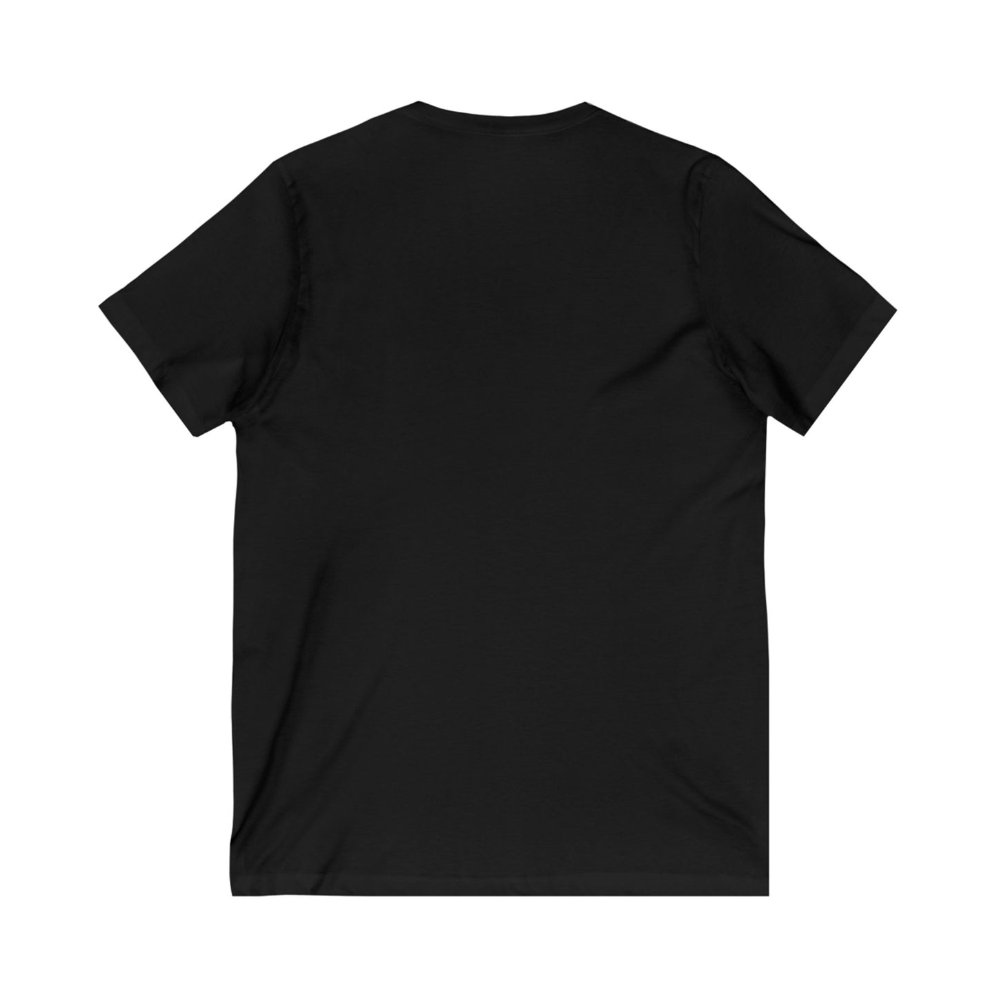 Rainbow Cool Bunny in Sunglasses V-Neck Tee – Unisex Jersey Short Sleeve Rabbit Shirt - Summer Wardrobe Essential - Trendy Graphic Tee