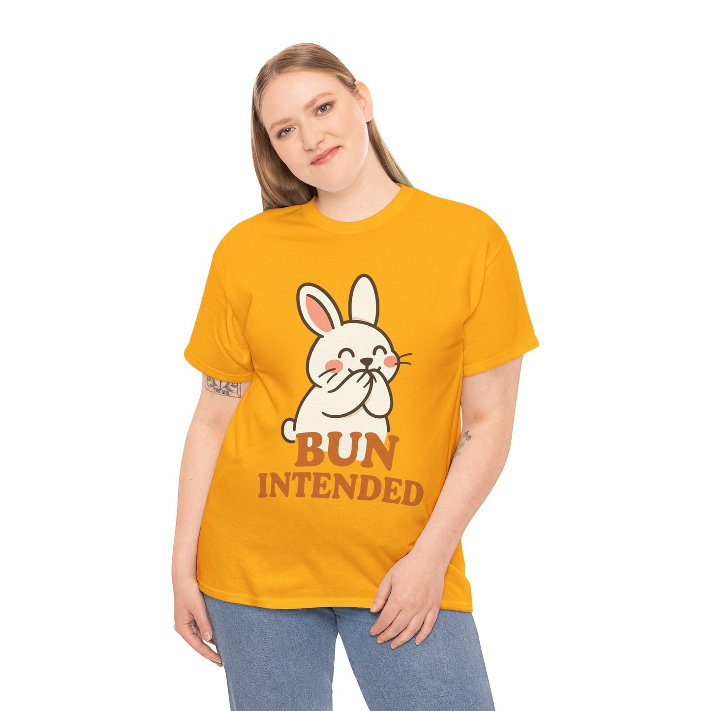 Cute Bunny Graphic Tee - Unisex Heavy Cotton Tee, Animal Lover Shirt, Easter Gift, Funny T-Shirt, Spring Fashion