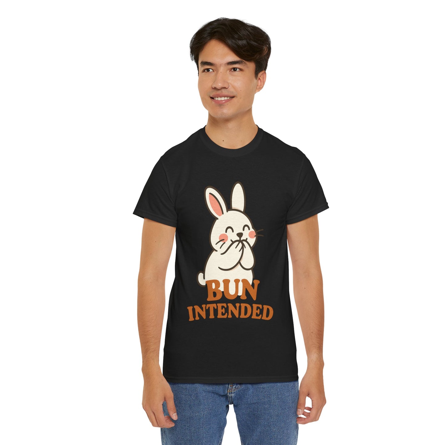 Cute Bunny Graphic Tee - Unisex Heavy Cotton Tee, Animal Lover Shirt, Easter Gift, Funny T-Shirt, Spring Fashion