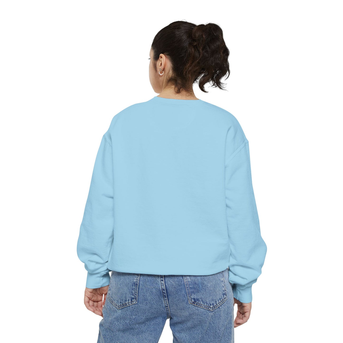 Vintage "Bun Mom" Bunny Ear Sweatshirt – Cursive Script - Cozy Gift for Rabbit Mom - Casual Comfort Wear - Trendy Apparel