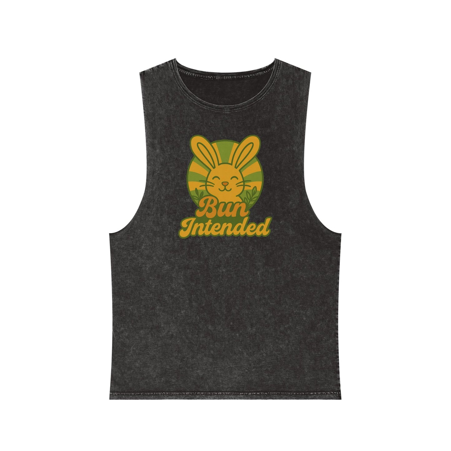 Stonewash Bun Intended Tank Top - Retro Graphic Tee - Vintage Casual Summer Wear - Gift for Rabbit Lovers - Everyday Style
