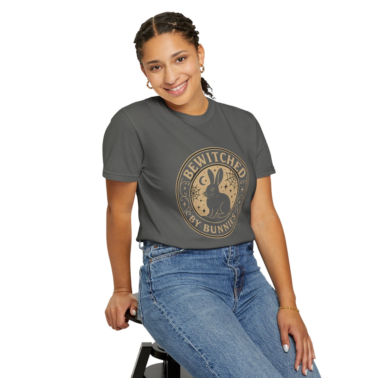 Bewitched by Bunnies Unisex T-shirt | Rabbit Enthusiast Tee - Halloween & Fall Collection
