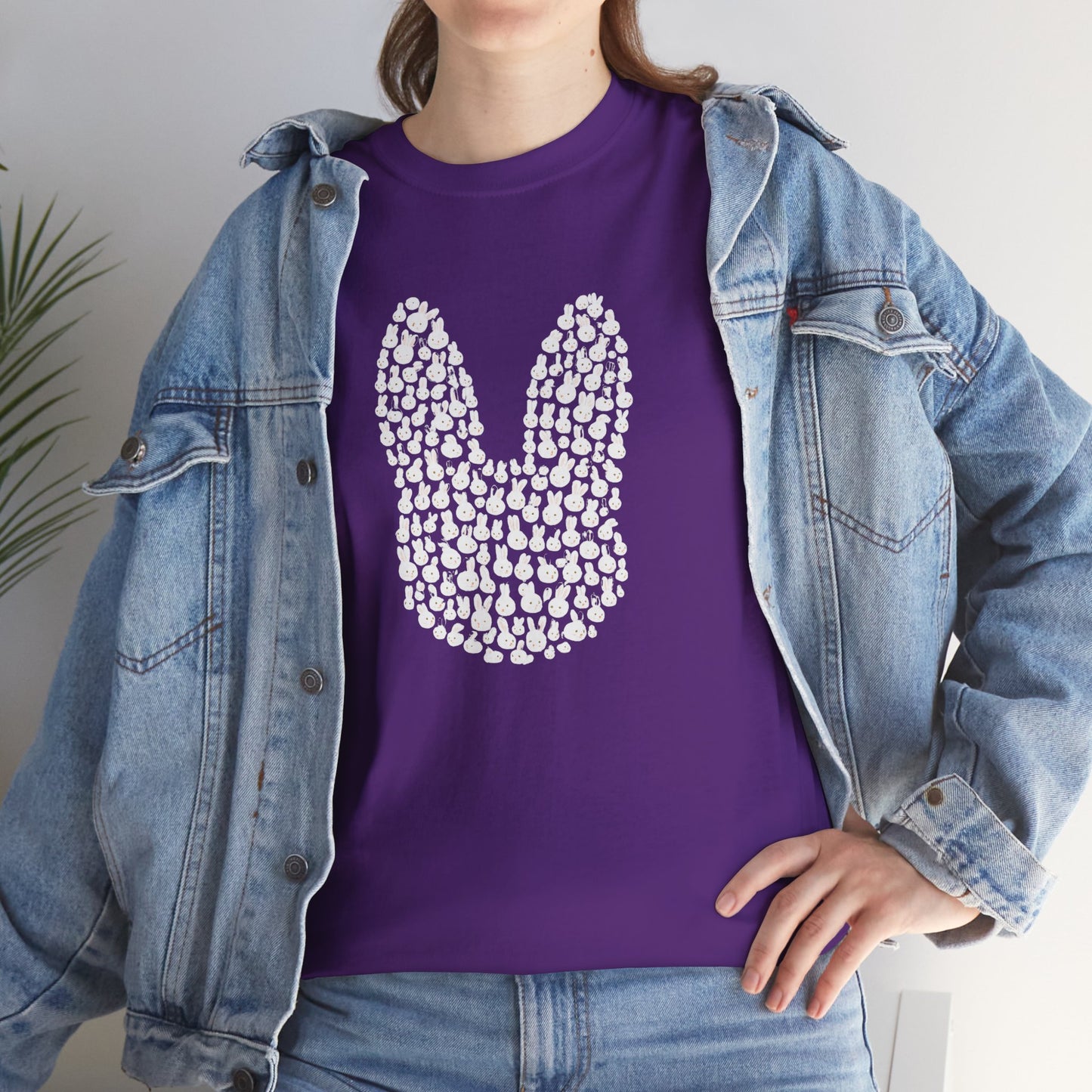 “Bun Within a Bun” Rabbit Head Shirt – Cuniculture Club Original - Cute Bunny Graphic Tee - Unisex Heavy Cotton T-Shirt