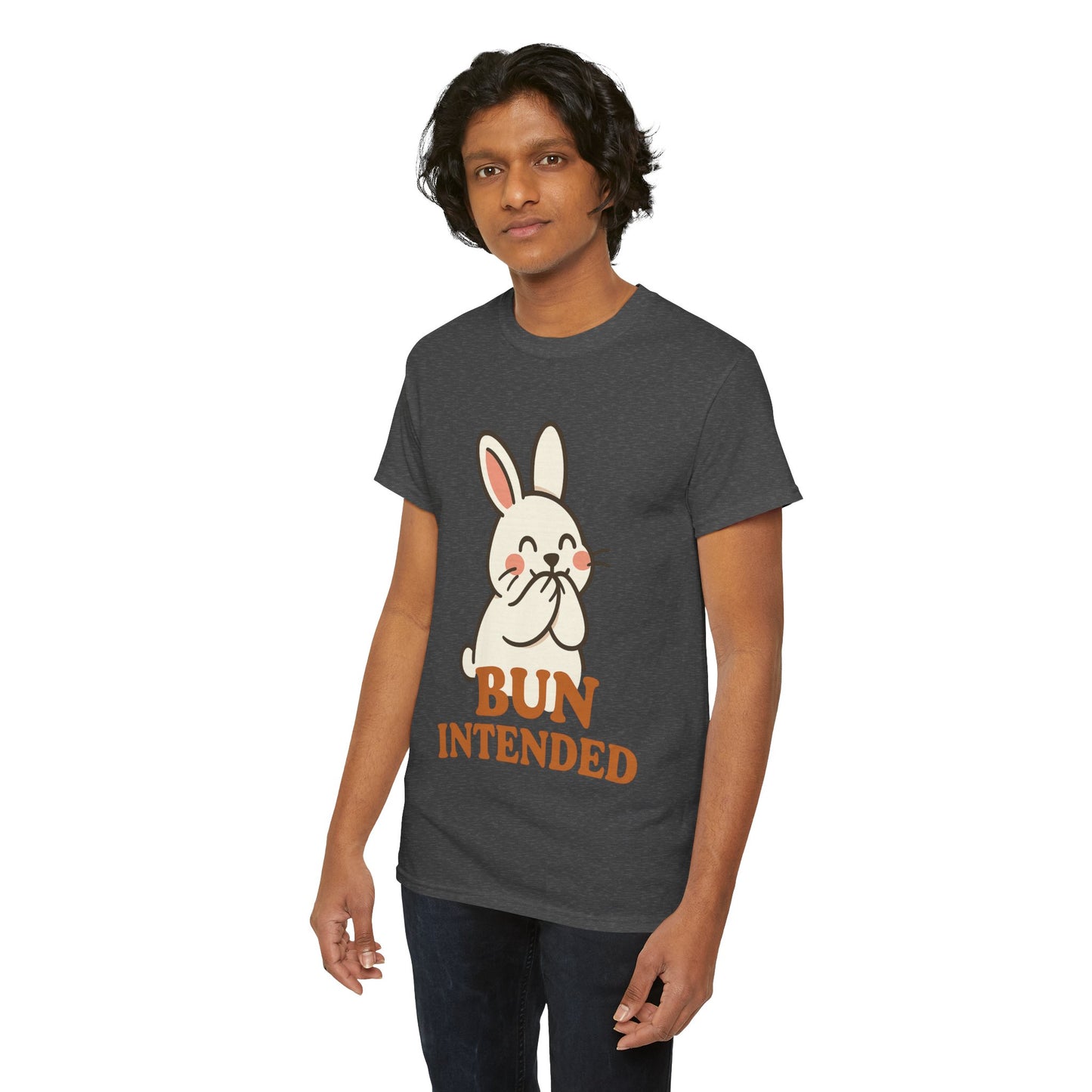 Cute Bunny Graphic Tee - Unisex Heavy Cotton Tee, Animal Lover Shirt, Easter Gift, Funny T-Shirt, Spring Fashion