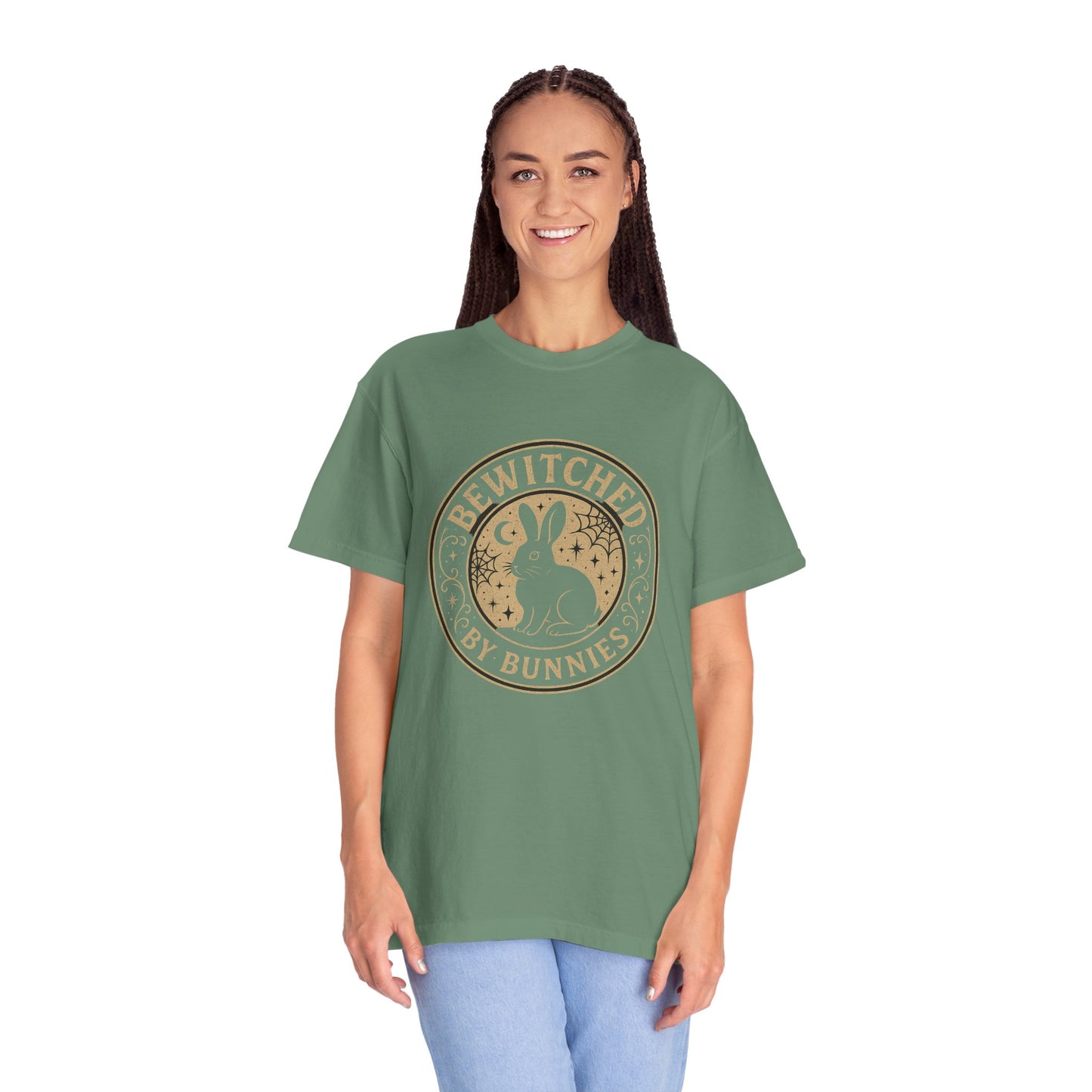 Bewitched by Bunnies Unisex T-shirt | Rabbit Enthusiast Tee - Halloween & Fall Collection
