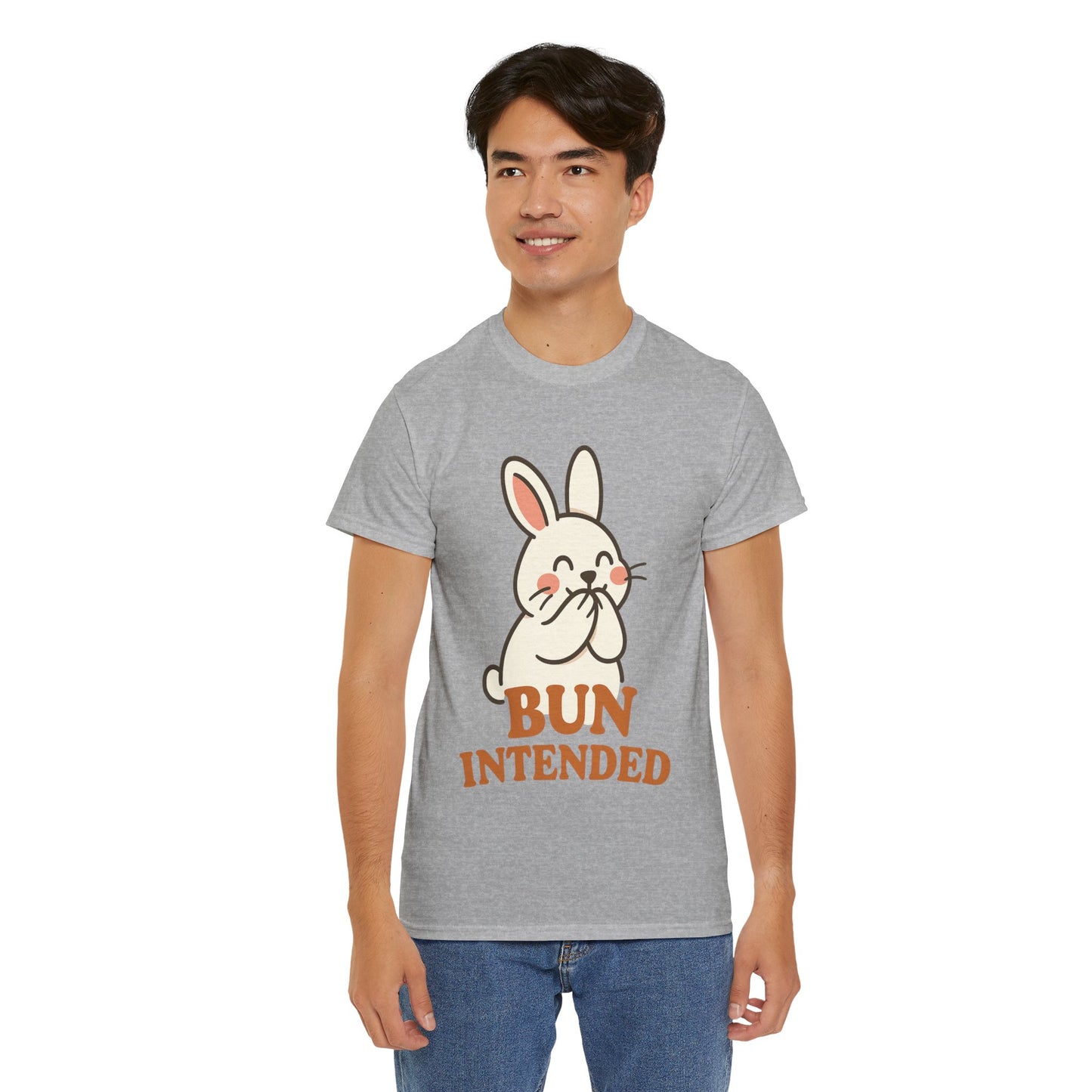 Cute Bunny Graphic Tee - Unisex Heavy Cotton Tee, Animal Lover Shirt, Easter Gift, Funny T-Shirt, Spring Fashion