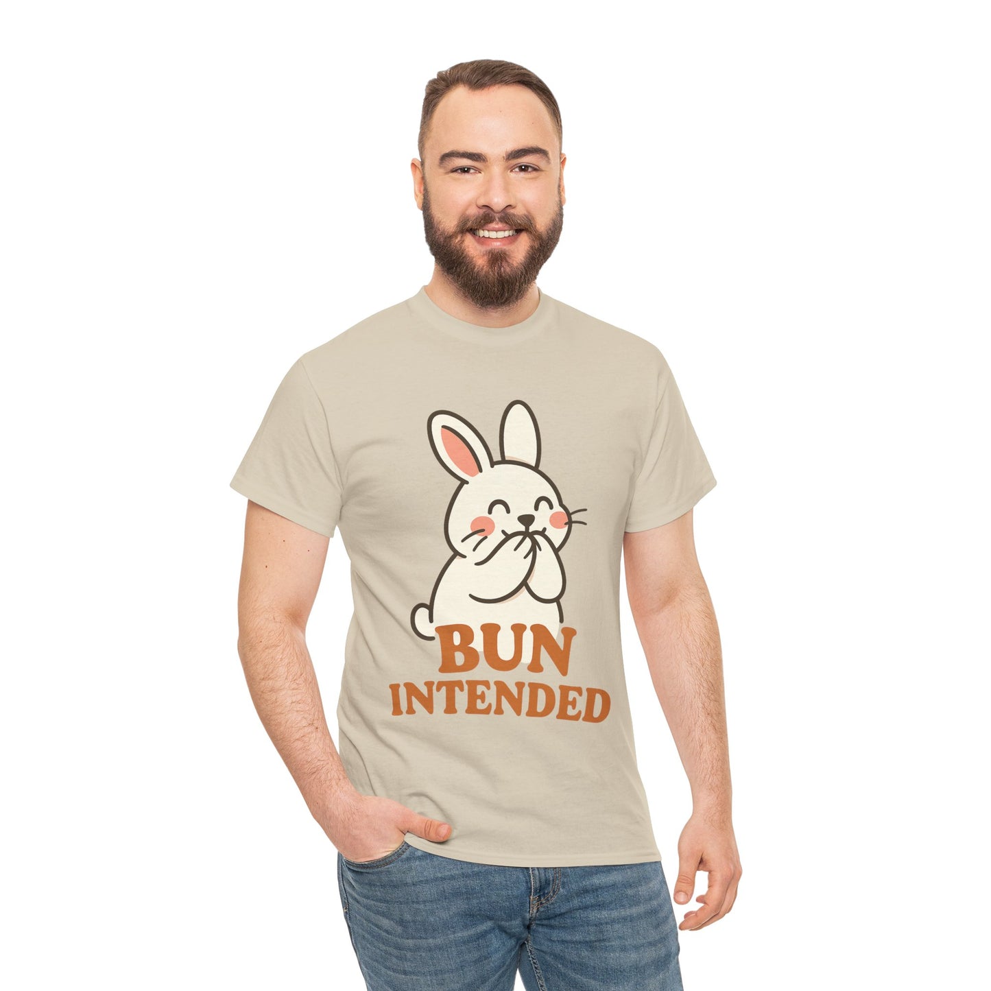 Cute Bunny Graphic Tee - Unisex Heavy Cotton Tee, Animal Lover Shirt, Easter Gift, Funny T-Shirt, Spring Fashion