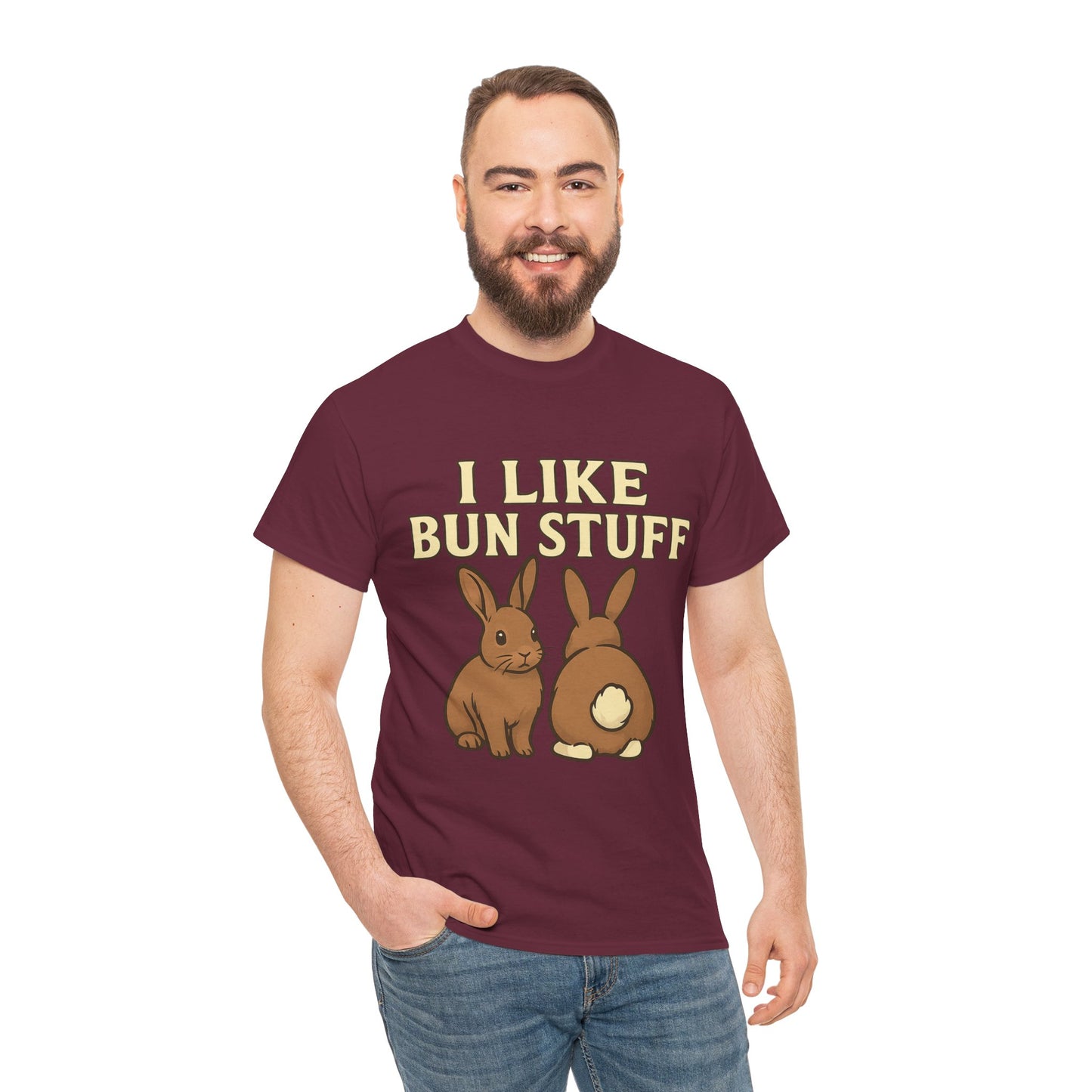 I Like Bun Stuff Tee - Rabbit T-Shirt - Gift for Bunny Lovers - Funny Animal Apparel - Bun Pun