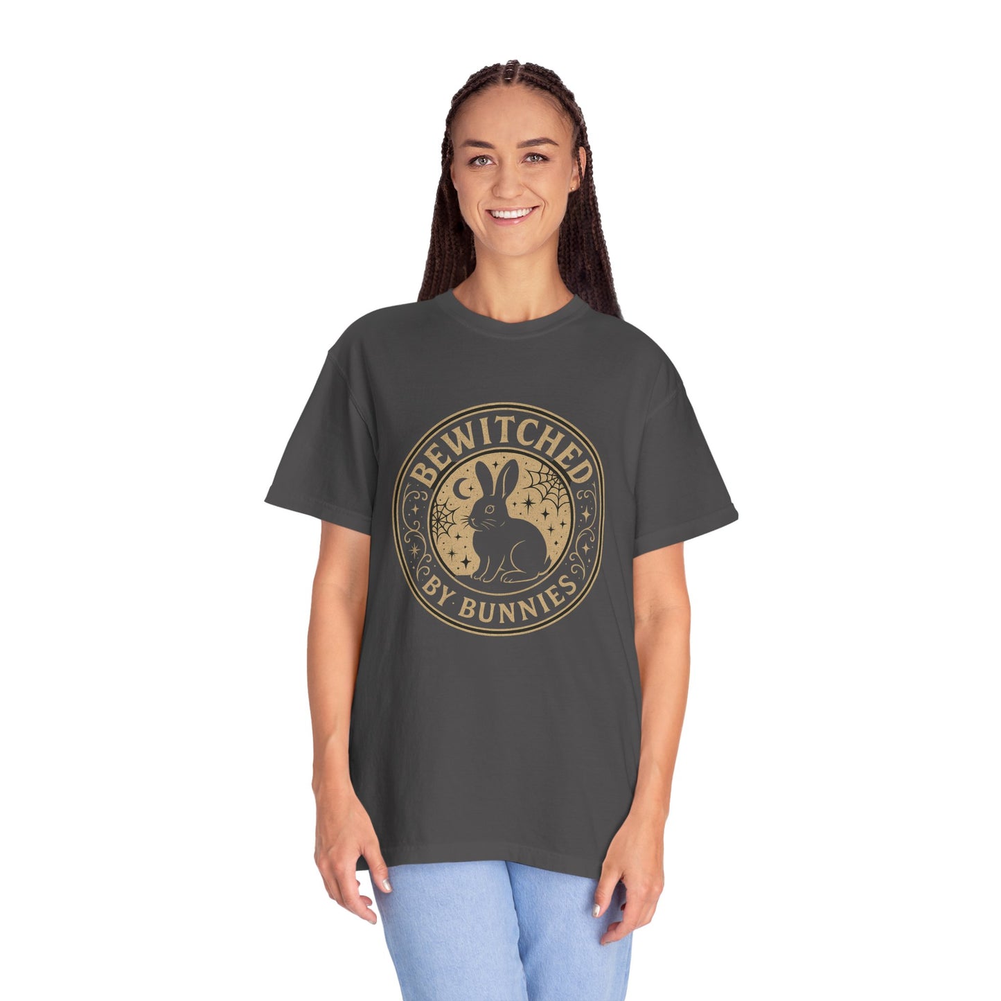 Bewitched by Bunnies Unisex T-shirt | Rabbit Enthusiast Tee - Halloween & Fall Collection