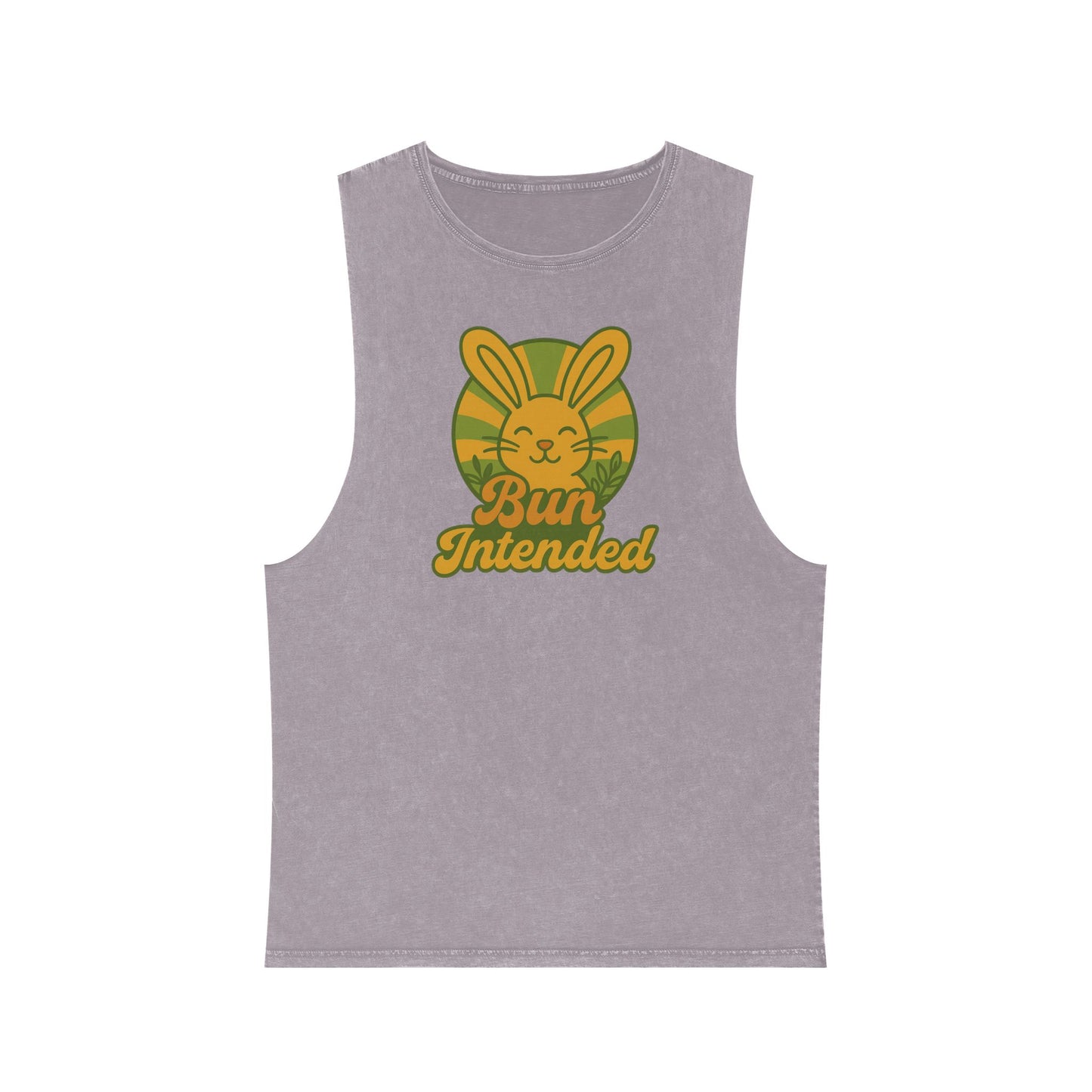 Stonewash Bun Intended Tank Top - Retro Graphic Tee - Vintage Casual Summer Wear - Gift for Rabbit Lovers - Everyday Style