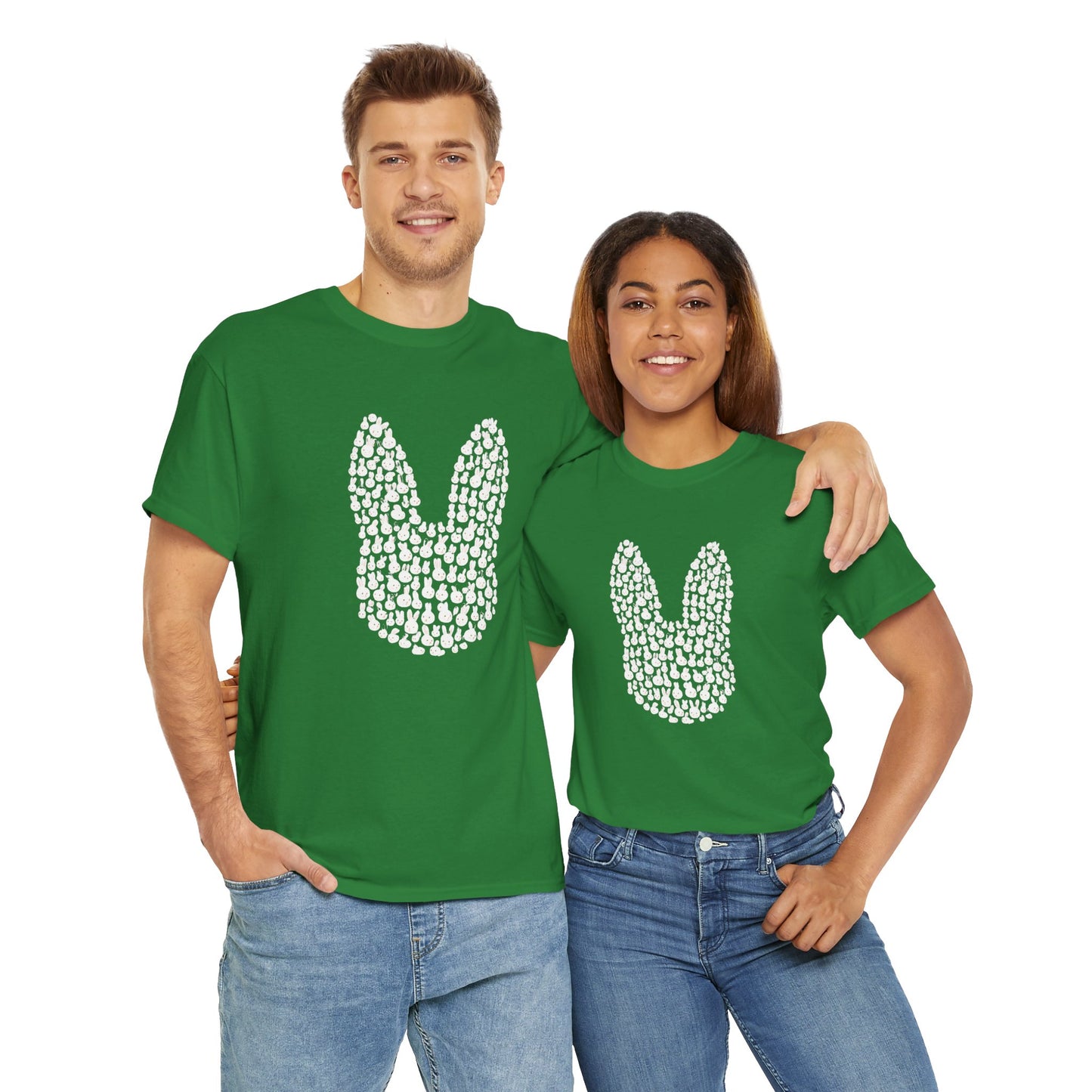 “Bun Within a Bun” Rabbit Head Shirt – Cuniculture Club Original - Cute Bunny Graphic Tee - Unisex Heavy Cotton T-Shirt