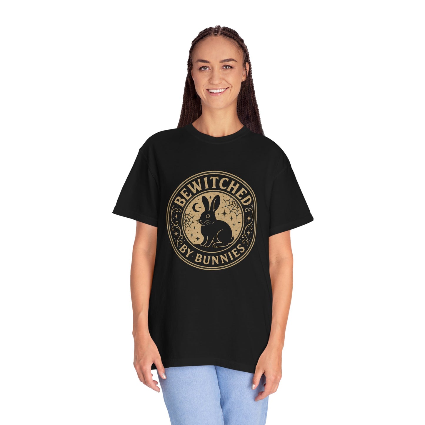 Bewitched by Bunnies Unisex T-shirt | Rabbit Enthusiast Tee - Halloween & Fall Collection