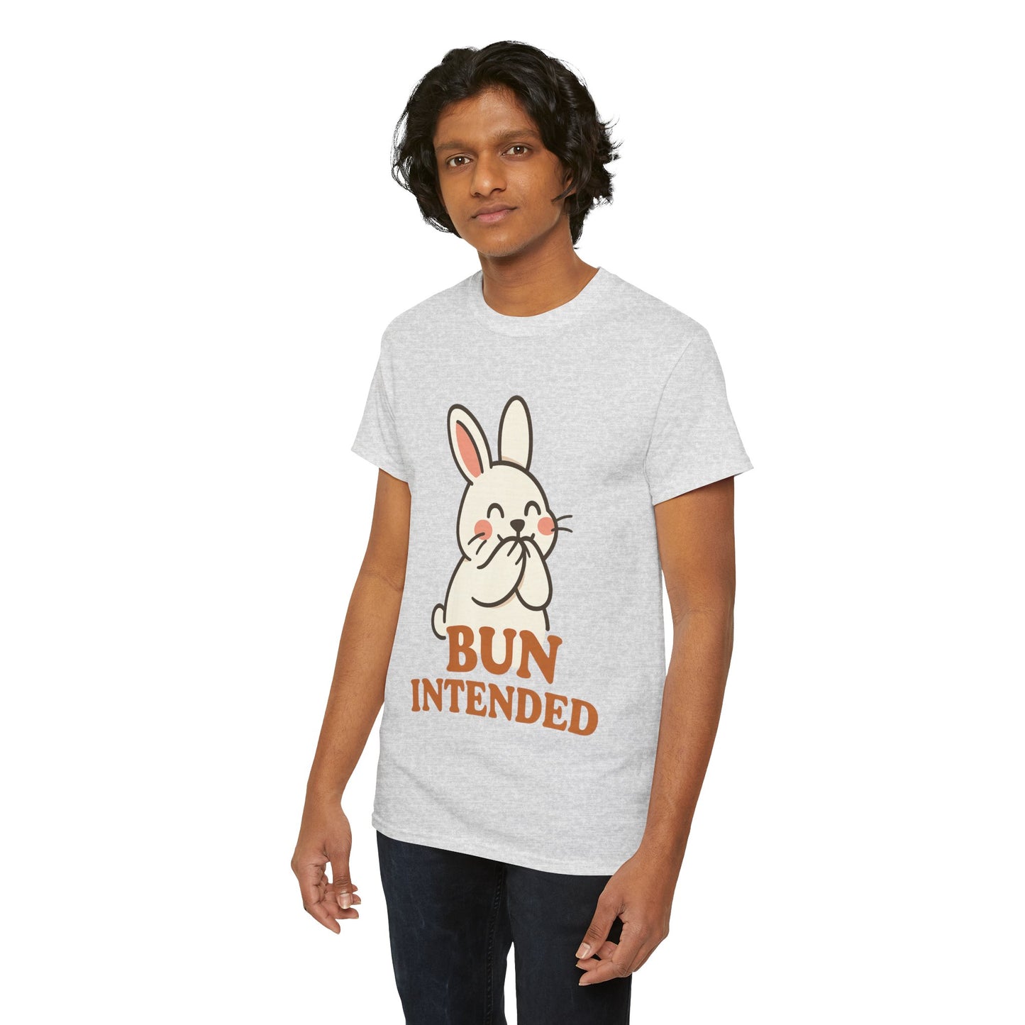 Cute Bunny Graphic Tee - Unisex Heavy Cotton Tee, Animal Lover Shirt, Easter Gift, Funny T-Shirt, Spring Fashion