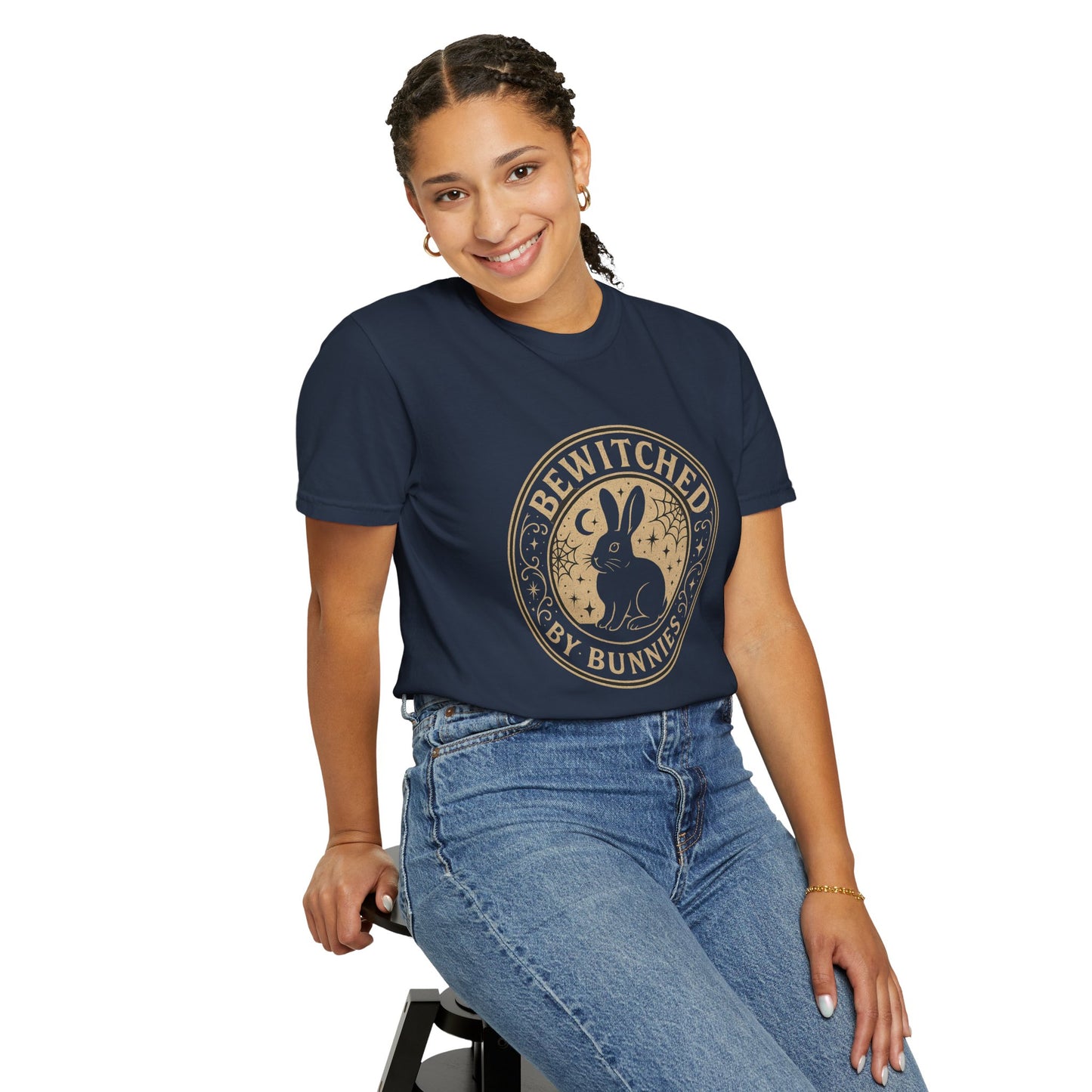 Bewitched by Bunnies Unisex T-shirt | Rabbit Enthusiast Tee - Halloween & Fall Collection