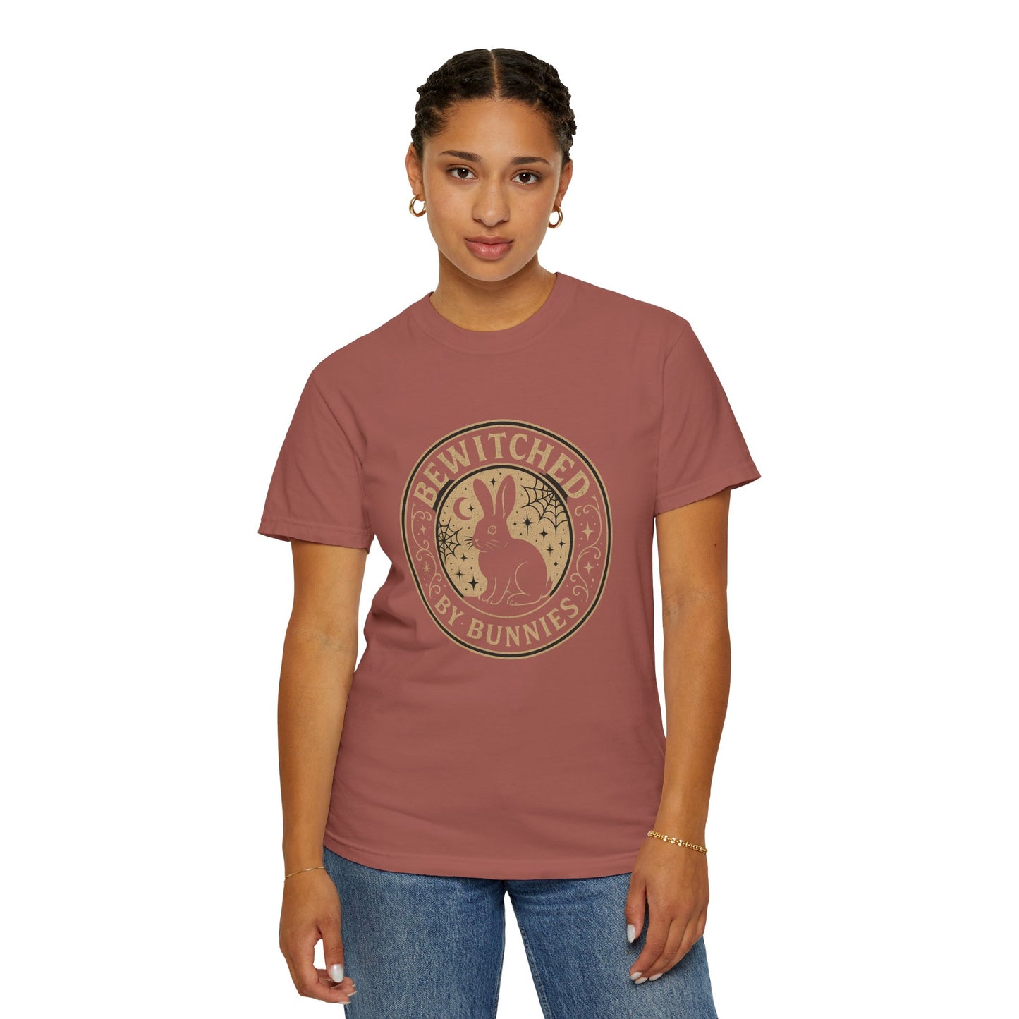 Bewitched by Bunnies Unisex T-shirt | Rabbit Enthusiast Tee - Halloween & Fall Collection