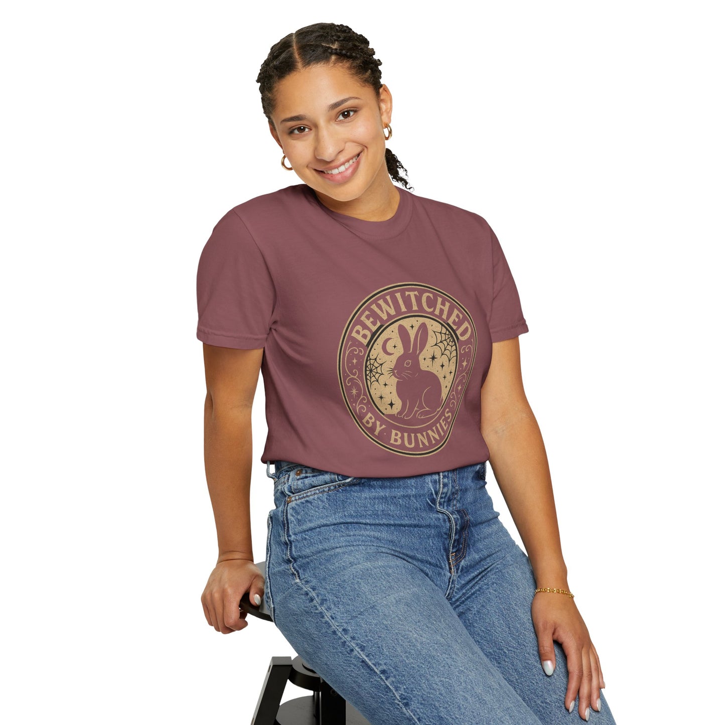 Bewitched by Bunnies Unisex T-shirt | Rabbit Enthusiast Tee - Halloween & Fall Collection