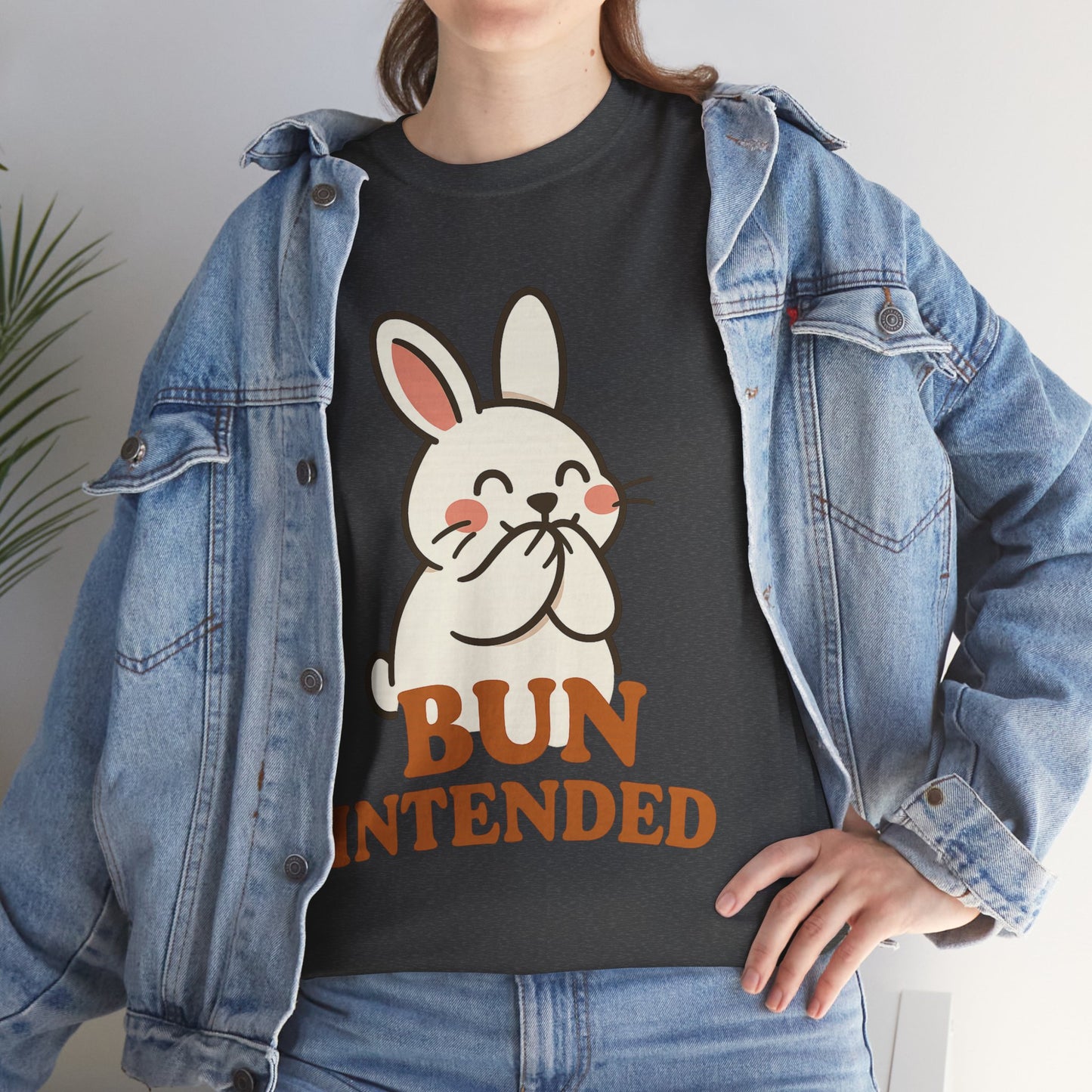 Cute Bunny Graphic Tee - Unisex Heavy Cotton Tee, Animal Lover Shirt, Easter Gift, Funny T-Shirt, Spring Fashion