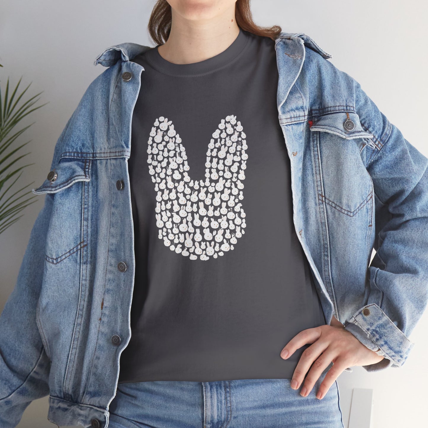 “Bun Within a Bun” Rabbit Head Shirt – Cuniculture Club Original - Cute Bunny Graphic Tee - Unisex Heavy Cotton T-Shirt
