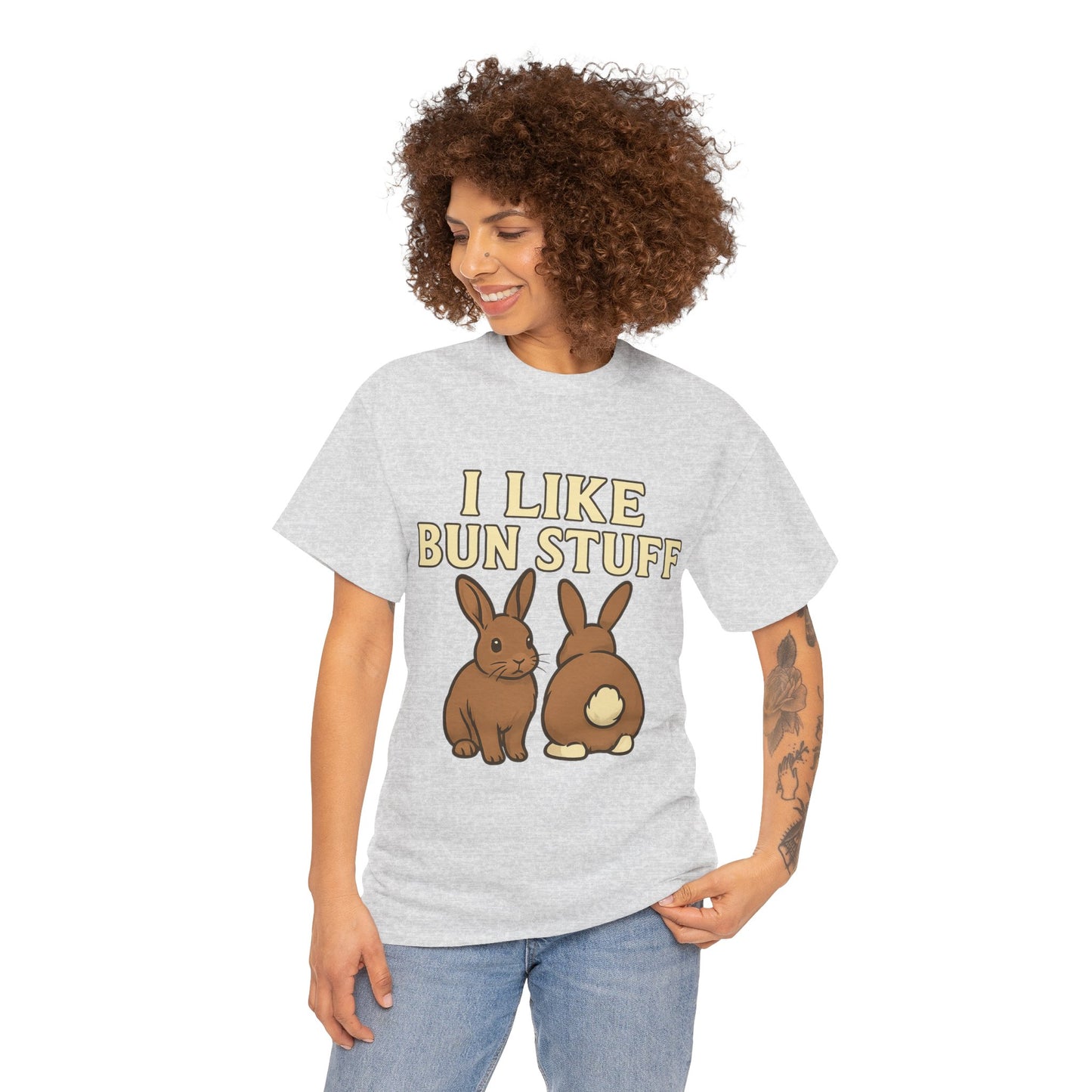 I Like Bun Stuff Tee - Rabbit T-Shirt - Gift for Bunny Lovers - Funny Animal Apparel - Bun Pun