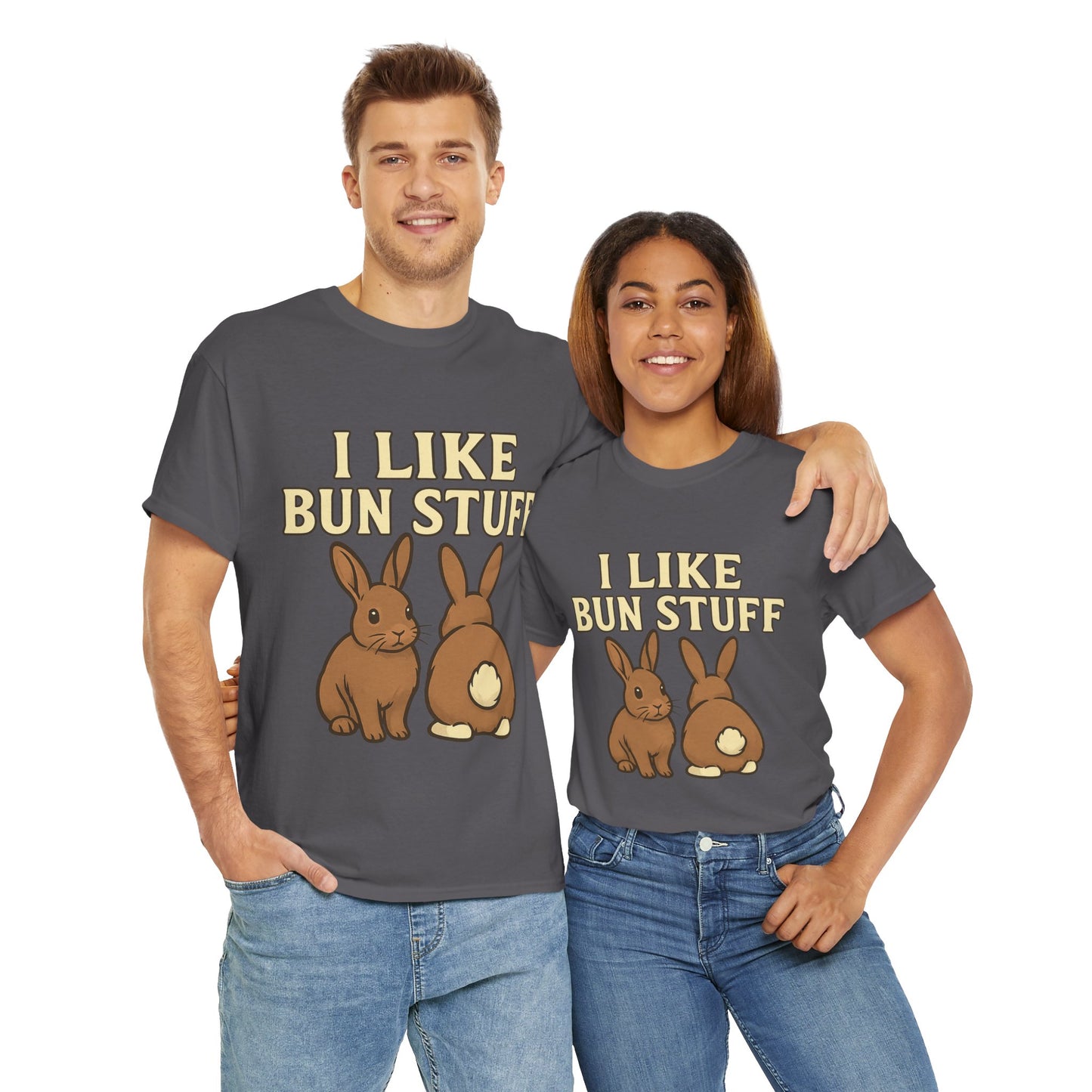 I Like Bun Stuff Tee - Rabbit T-Shirt - Gift for Bunny Lovers - Funny Animal Apparel - Bun Pun