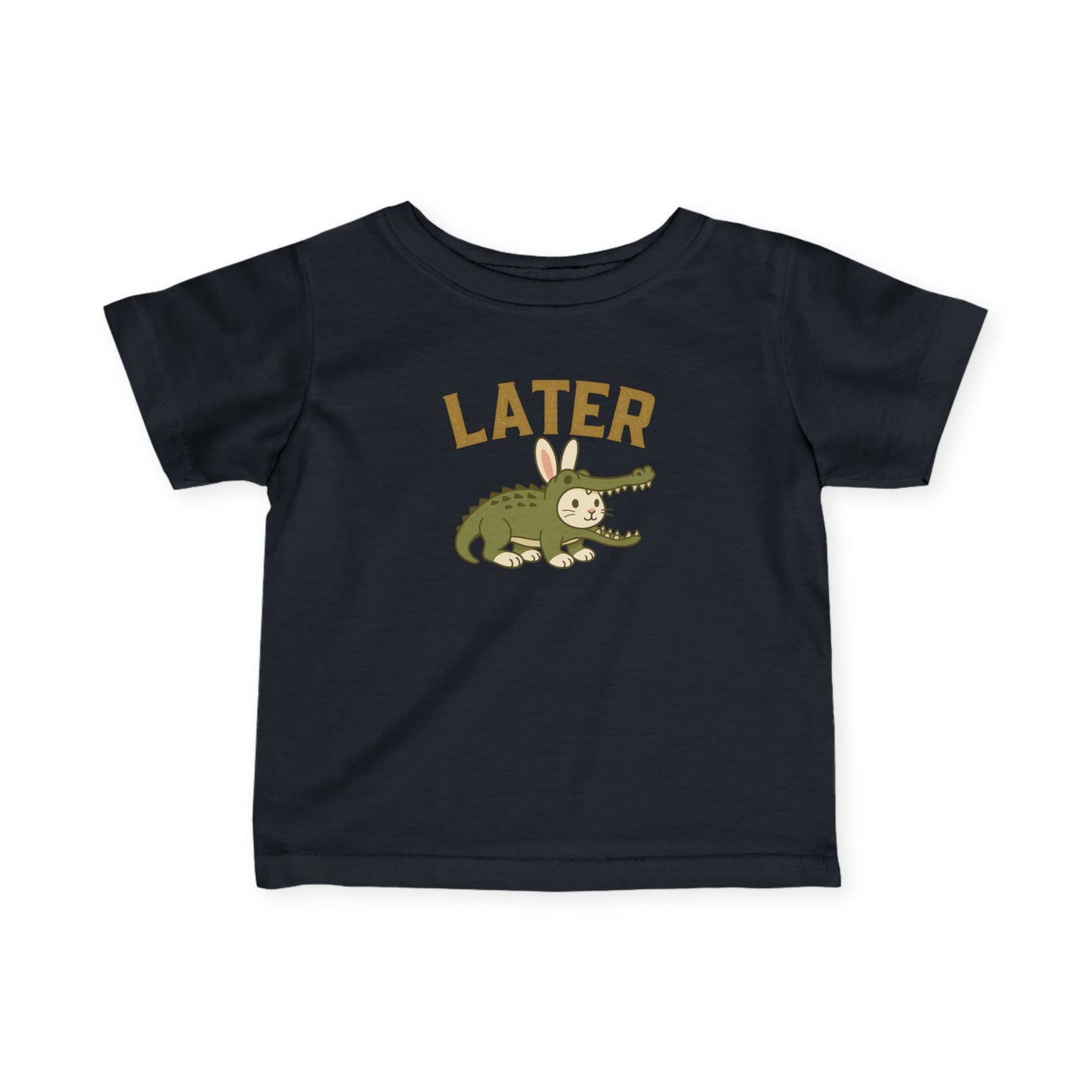 Later Gator Bunny Baby Bunthusiast Tee – Infant & Toddler Fine Jersey Rabbit T-Shirt - 6M–24M