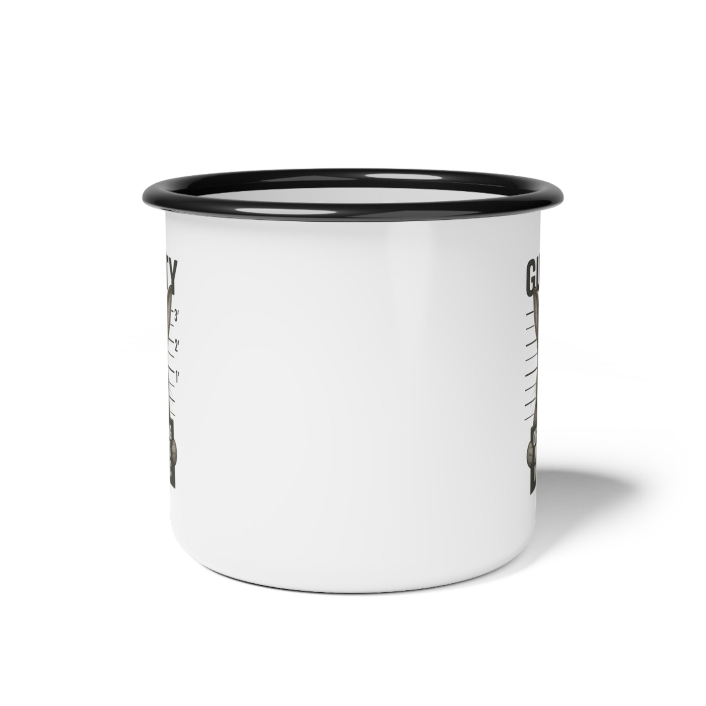 Guilty Bunny Enamel Camp Cup – Funny Mug for Rabbit & Coffee Lovers - Camping & Outdoors Gear - Bun Show Exhibitors