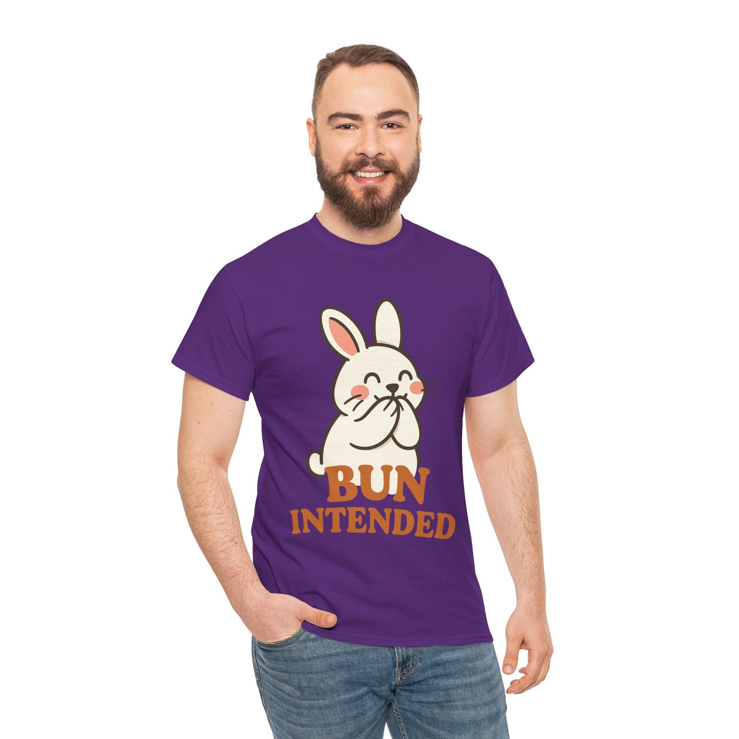 Cute Bunny Graphic Tee - Unisex Heavy Cotton Tee, Animal Lover Shirt, Easter Gift, Funny T-Shirt, Spring Fashion