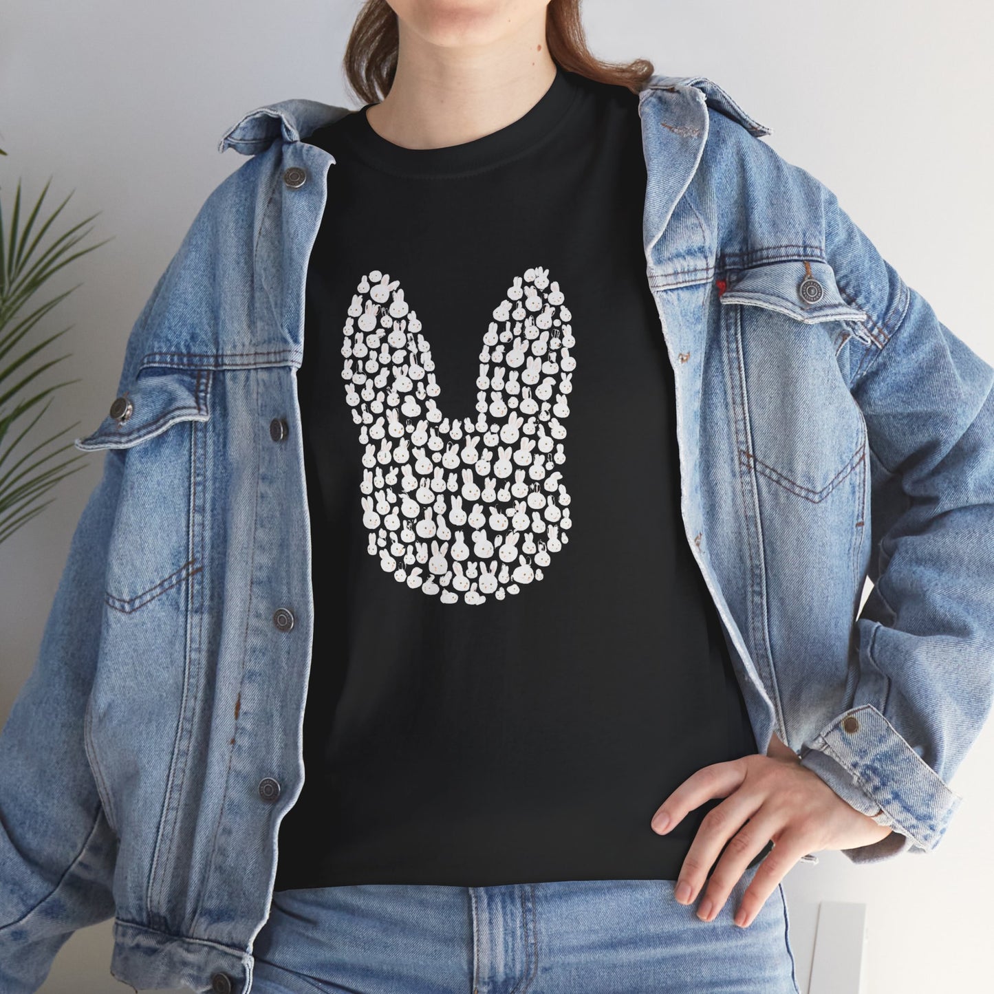“Bun Within a Bun” Rabbit Head Shirt – Cuniculture Club Original - Cute Bunny Graphic Tee - Unisex Heavy Cotton T-Shirt
