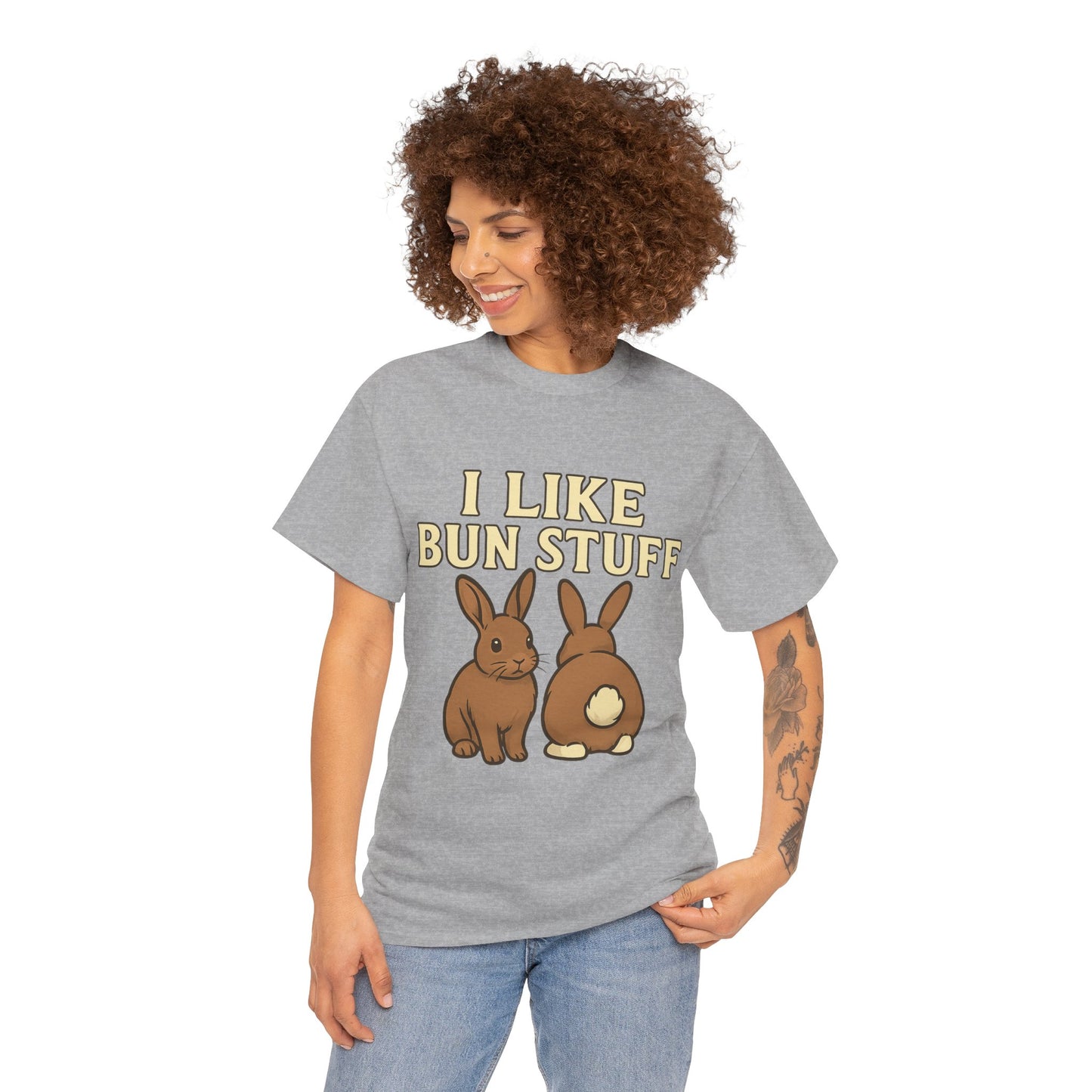 I Like Bun Stuff Tee - Rabbit T-Shirt - Gift for Bunny Lovers - Funny Animal Apparel - Bun Pun