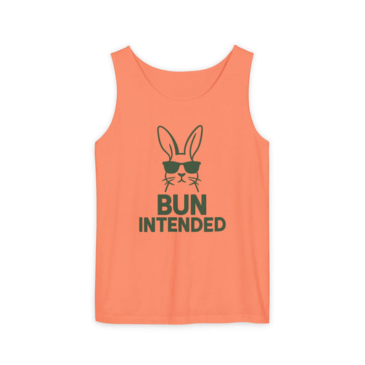 “Bun Intended” Funny Rabbit Tank Top – Unisex Summer Bunny Shirt